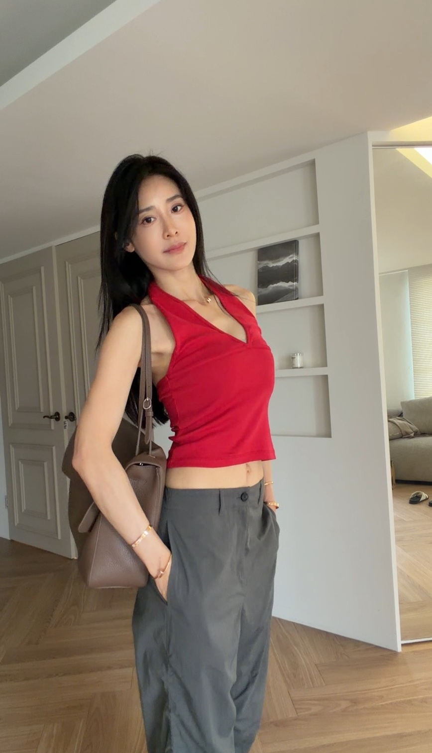 ｜韓國｜美背繞頸背心