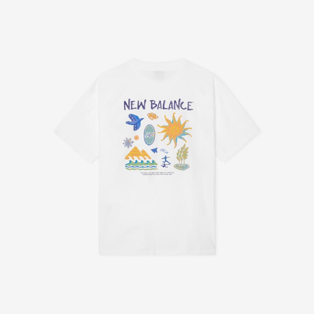 韓國代購 NEW BALANCE UNI Sunny Rainy Illustration Tee