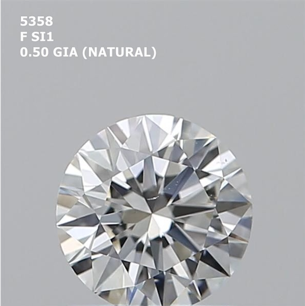 Round 0.50ct F SI1 EX EX EX N