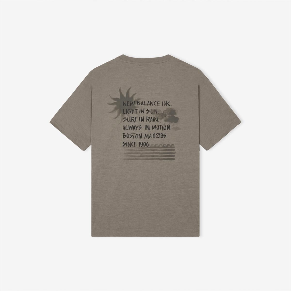 韓國代購 NEW BALANCE UNI Sunny Rainy Water Lettering Tee