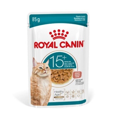 Royal Canin FCN 老齡貓15+營養主食濕糧（肉汁）【85gx12包】