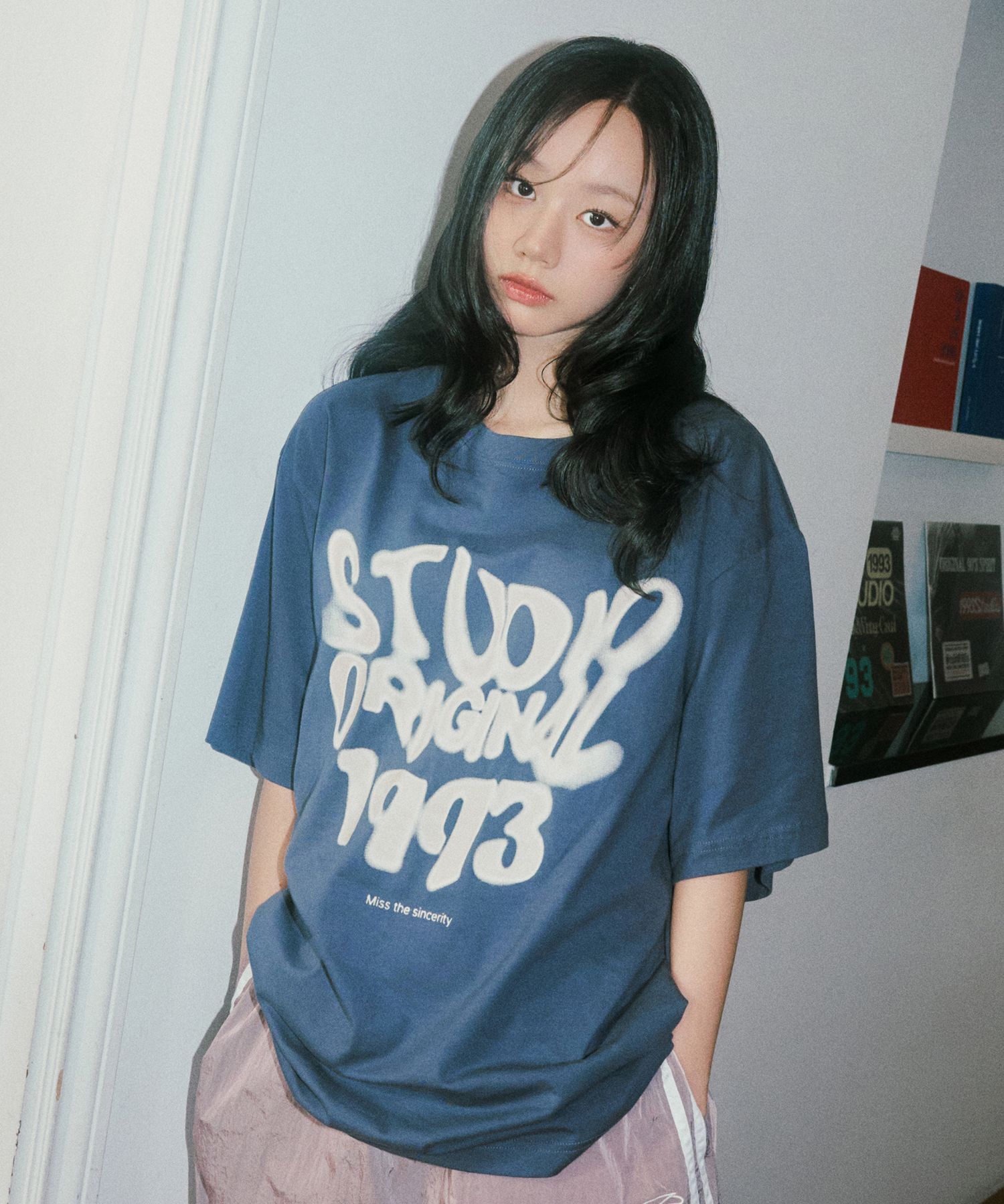 1993STUDIO Wave Studio 原創字體印花Tee 93262TTS1001