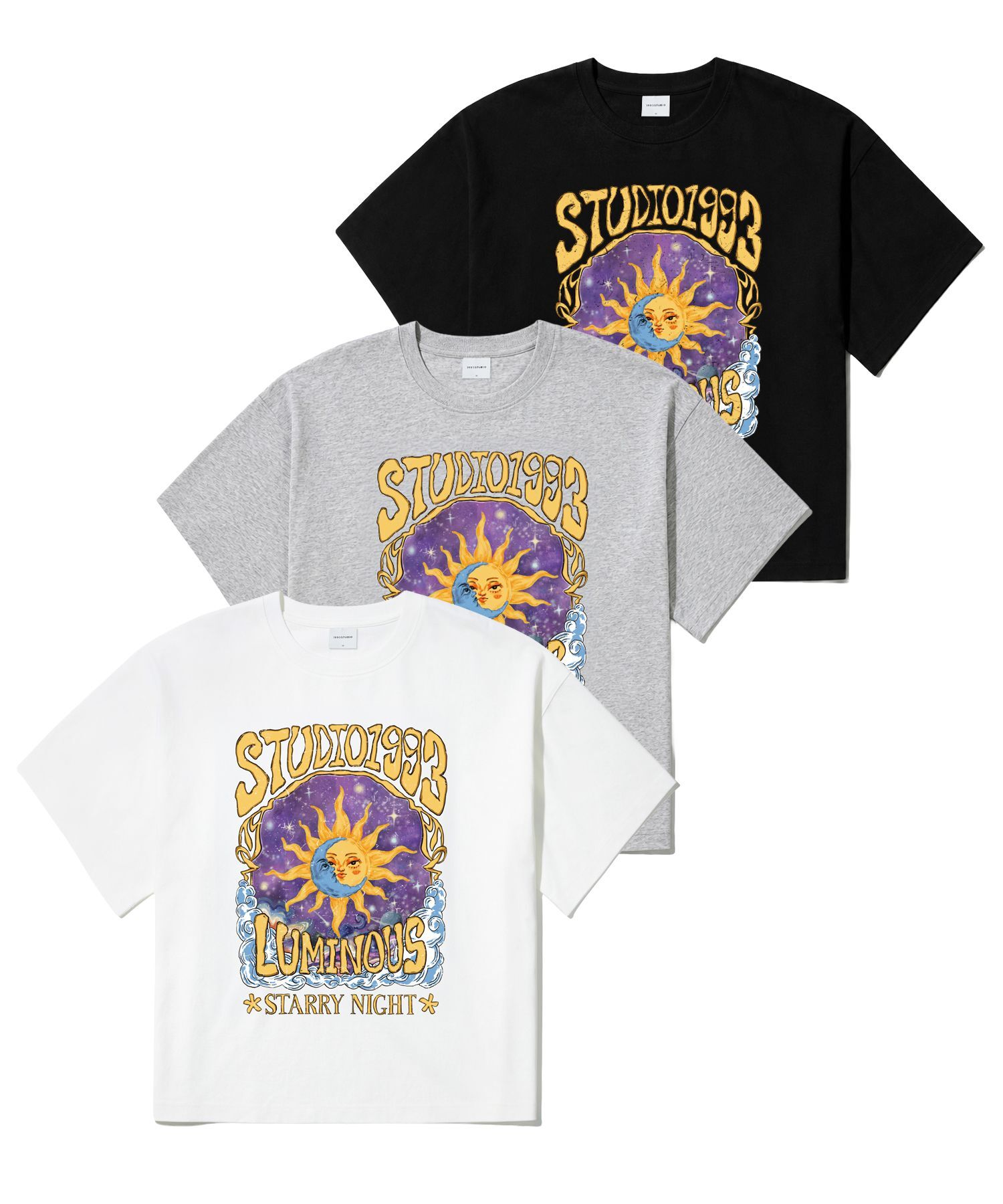 1993STUDIO 塔羅圖案寬版短袖 T-Shirt 93262TTS1013