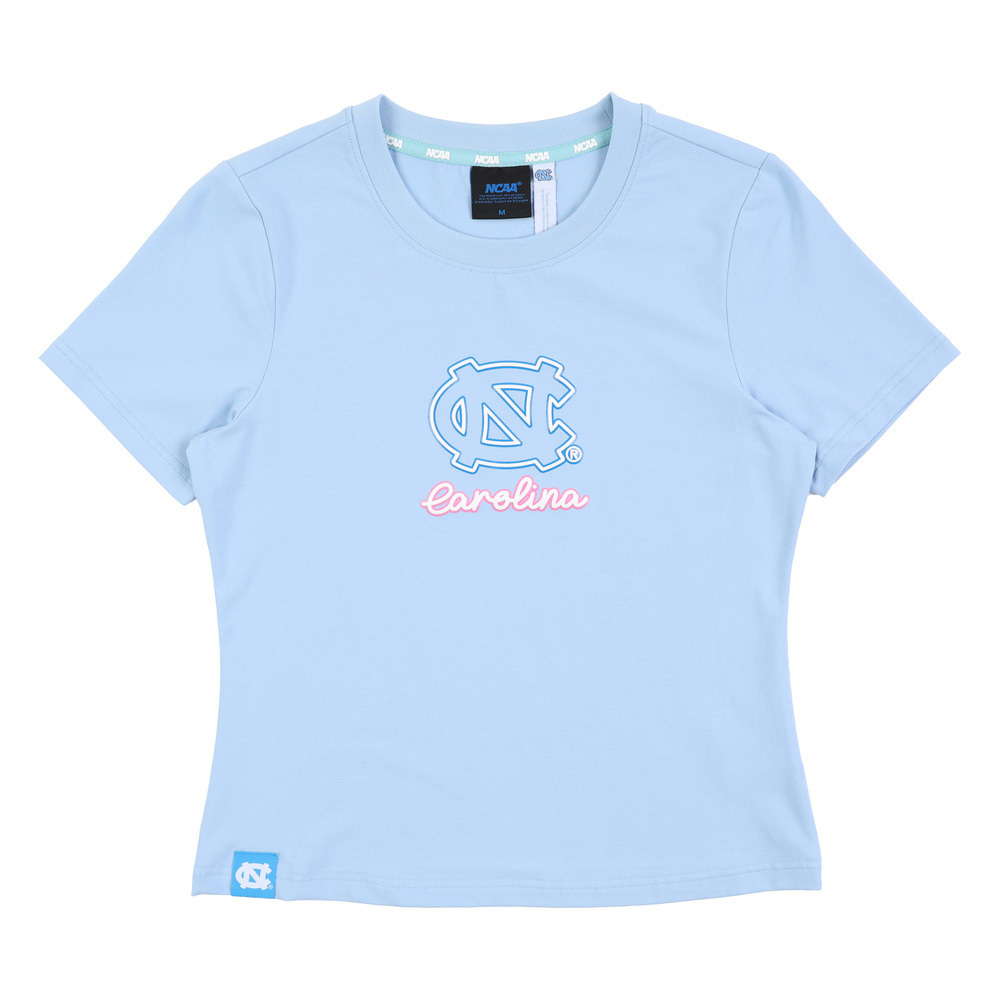 NCAA 短T 藍 UNC 霓虹 基本款 短袖 女 7622101082