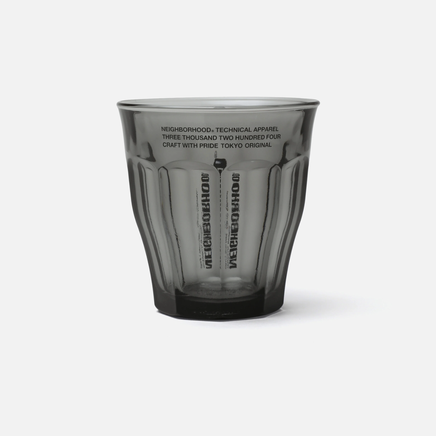 -(C7d)- NEIGHBORHOOD  LOGO DURALEX GLASS-S SET 玻璃杯 水杯 S尺寸 一組兩入 灰色- 261WFNH-AC04