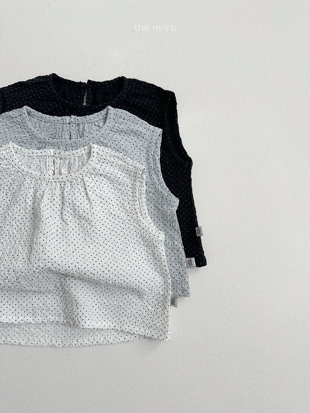 韓國🇰🇷Minirobe 點點皺皺布背心(S-XL)