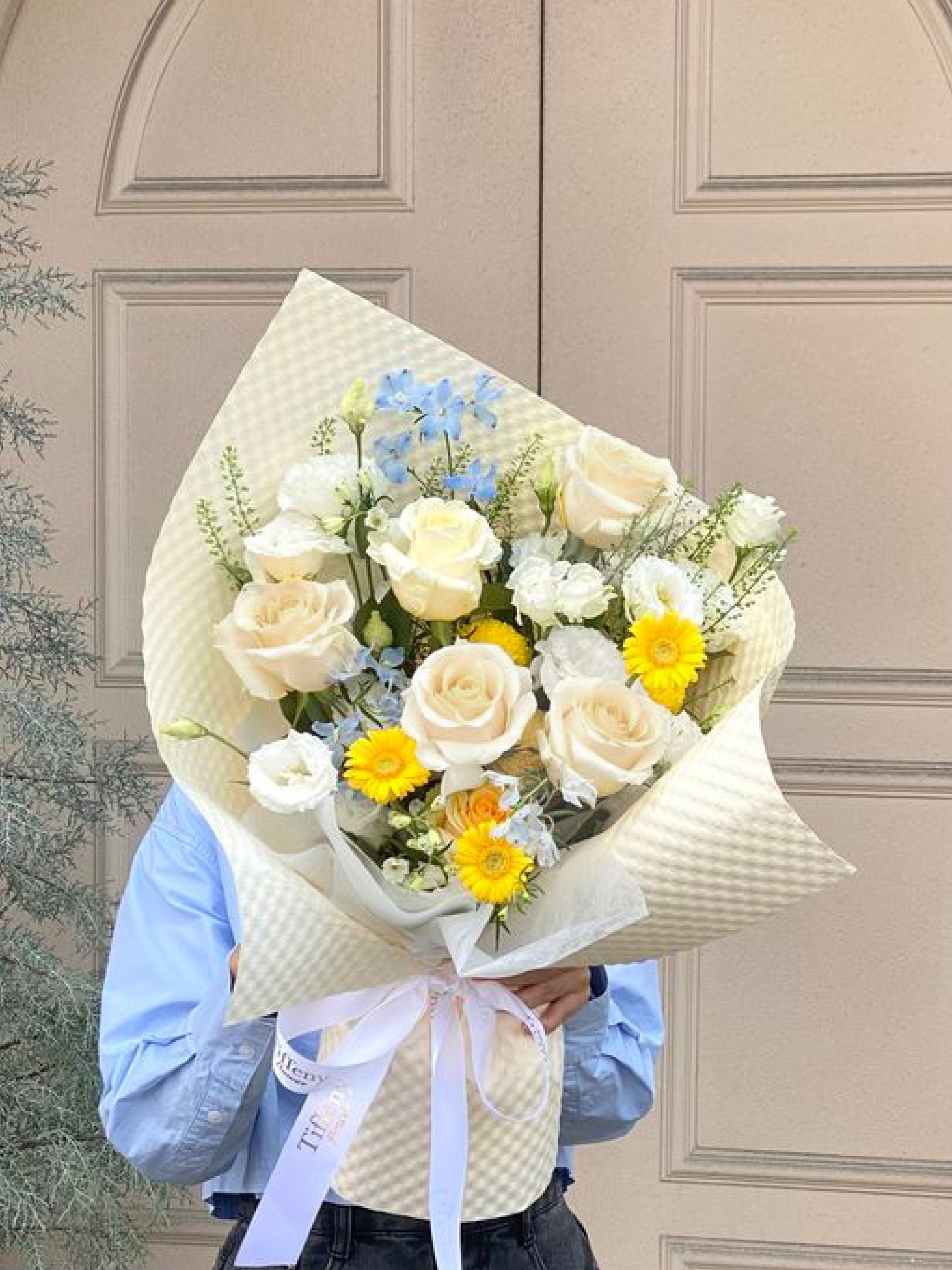 Stylish Rose Bouquet /L /Warm colors