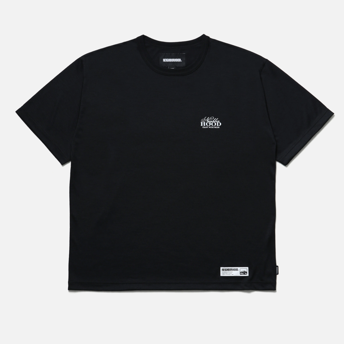-(B3d02)-NEIGHBORHOOD  ACTIVE CREWNECK SS 吸濕排汗 速乾 防臭  短Ｔ 黑色- 261NINH-CSM02