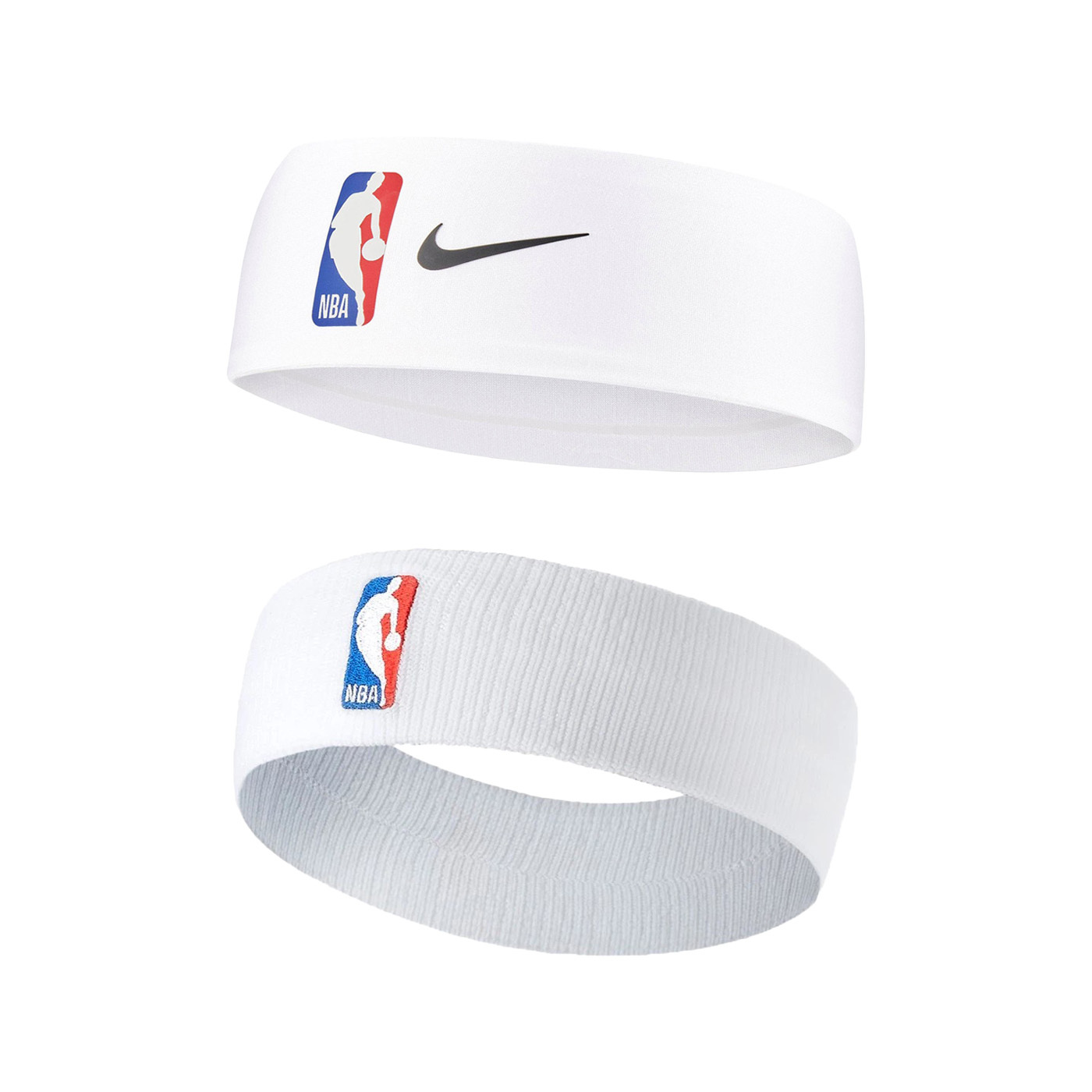 NIKE NBA DRI-FIT 白色 吸濕 排汗 防滑 矽膠 籃球 運動 髮帶 頭帶【N1003647101OS/NKN02100OS】