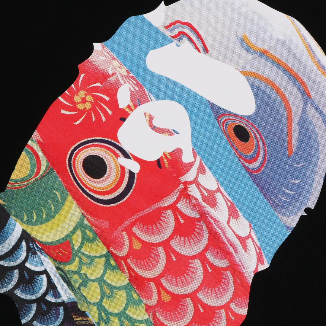 ☆ETW☆【EASY TO WEAR】BAPE CARP STREAMER PHOTO APE HEAD TEE 猿人 兒童節限定 鯉魚旗 短T 春夏
