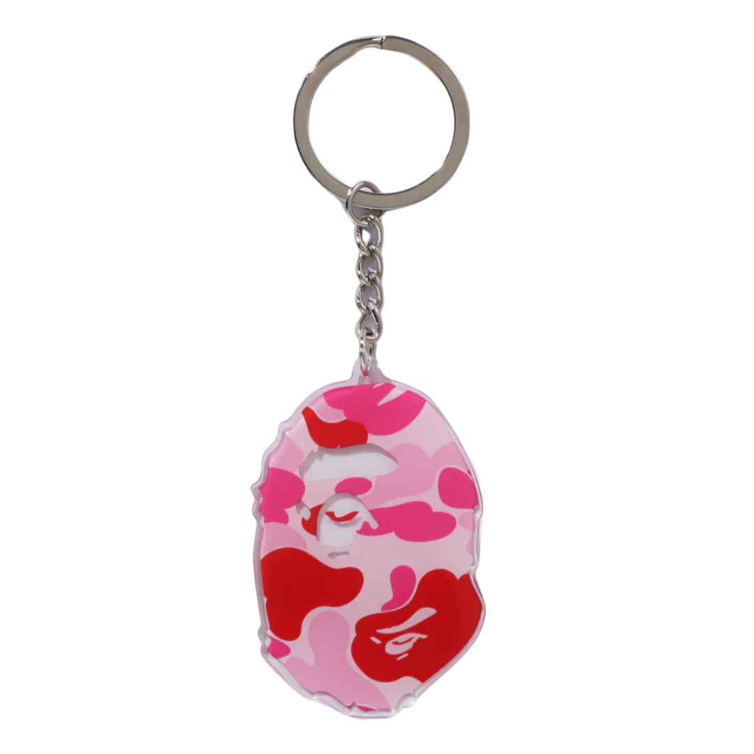 ☆ETW☆【EASY TO WEAR】BAPE ABC CAMO APE HEAD ACRYLIC KEYCHAIN 猿人 鑰匙圈 迷彩 吊飾