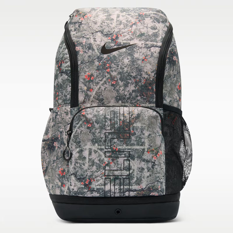 [特價售出無退換] NIKE VARSITY ELITE BACKPACK 黑灰印花 氣墊背帶 32L 雙肩後背包 有鞋艙【IH7965-236】 UTIBG