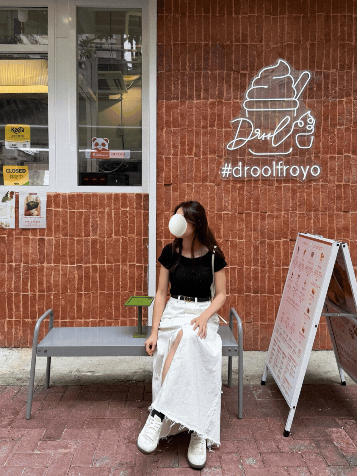 《KR》顯腿長!開叉流蘇長傘裙