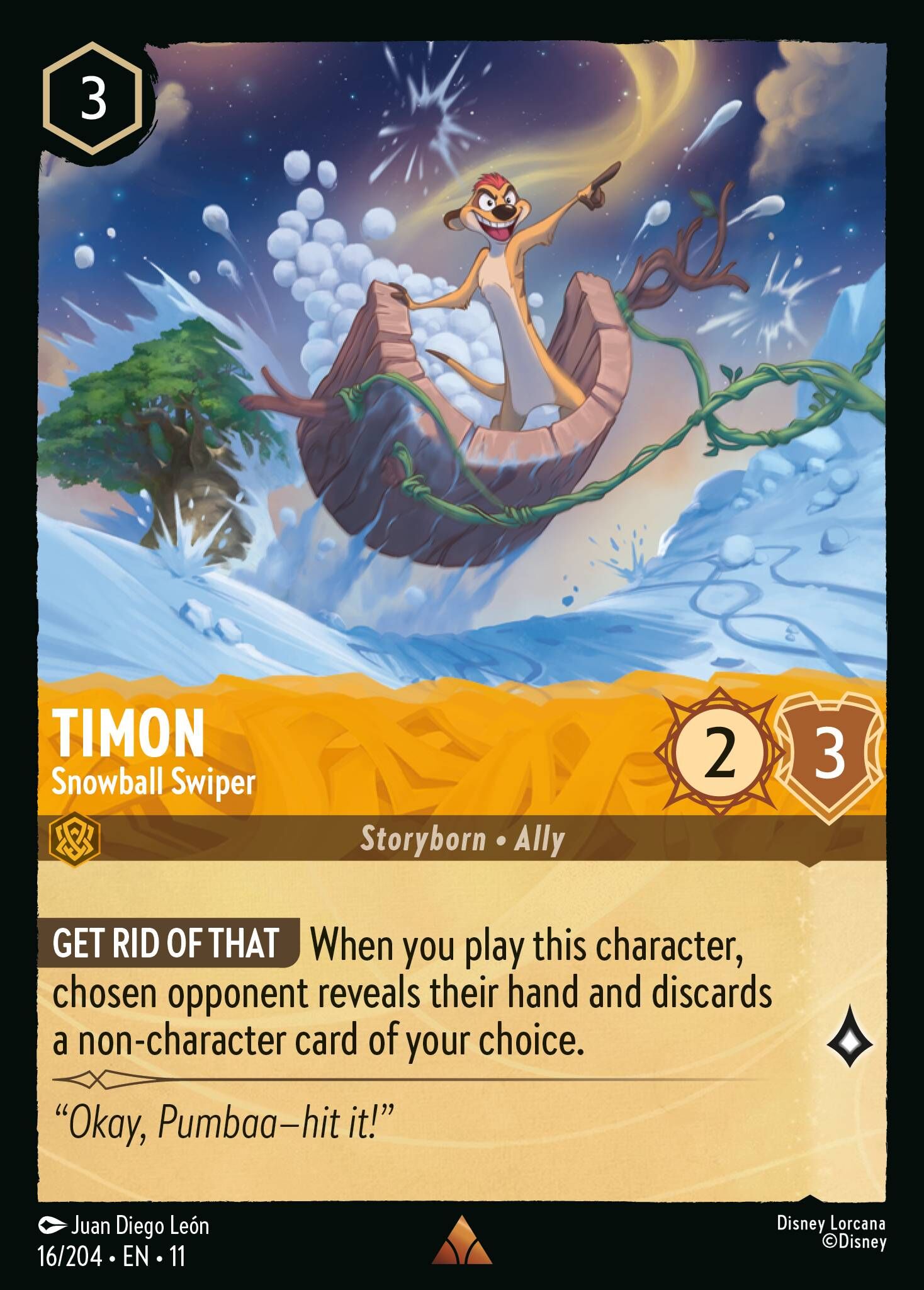 Winterspell - 16/204 Timon - Snowball Swiper R
