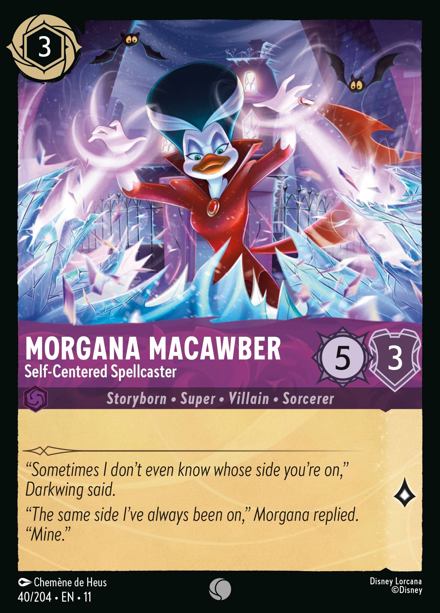 Winterspell - 40/204 Morgana Macawber - Self-Centered Spellcaster C