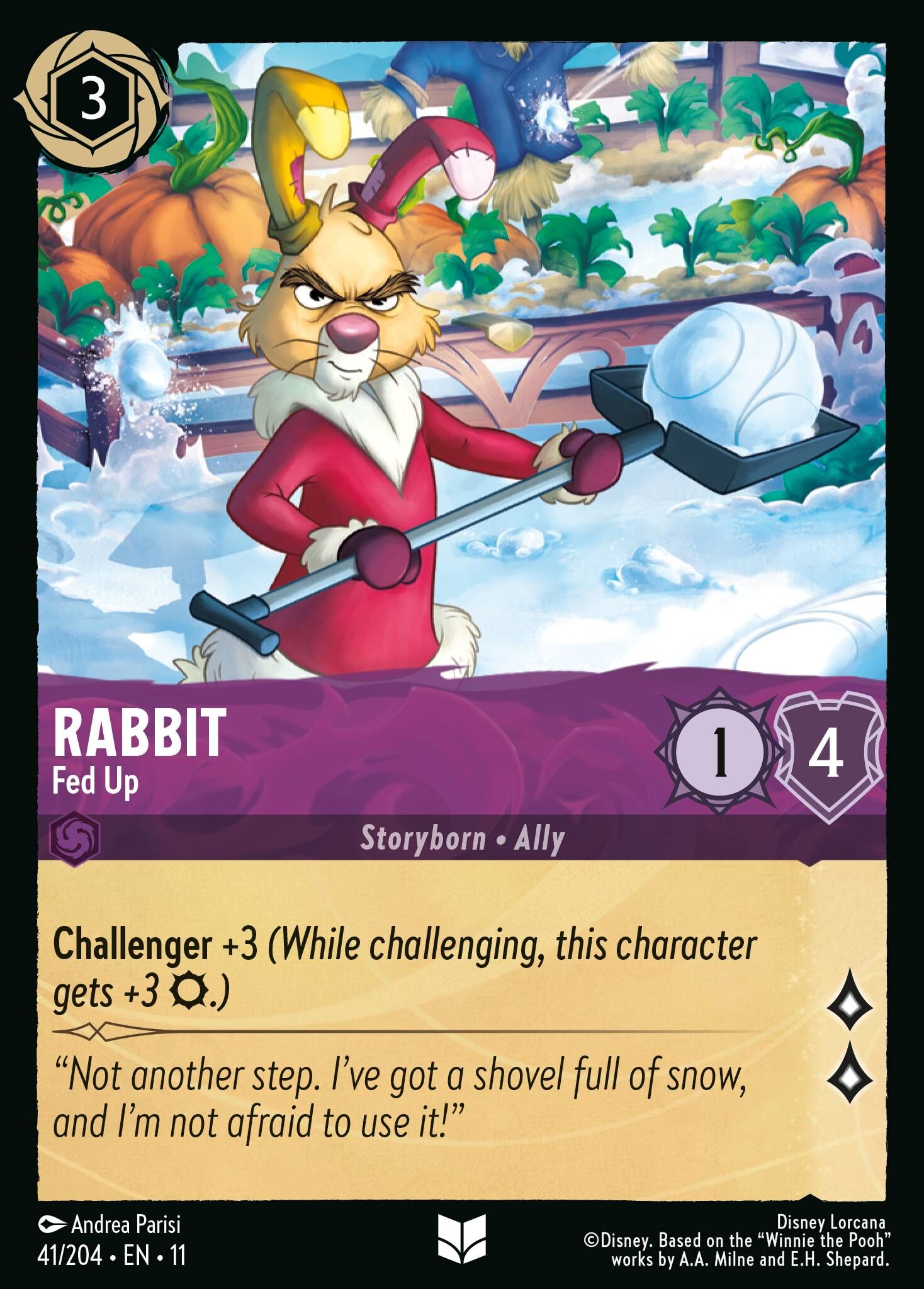 Winterspell - 41/204 Rabbit - Fed Up UC