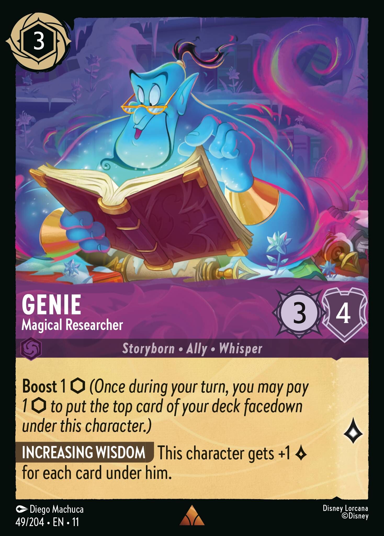 Winterspell - 49/204 Genie - Magical Researcher R