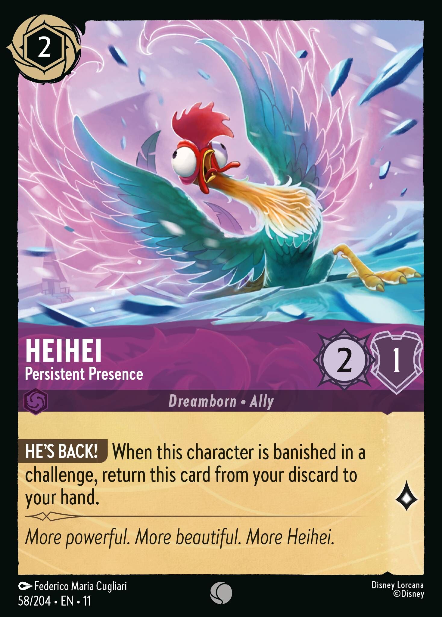 Winterspell - 58/204 HeiHei - Persistent Presence C
