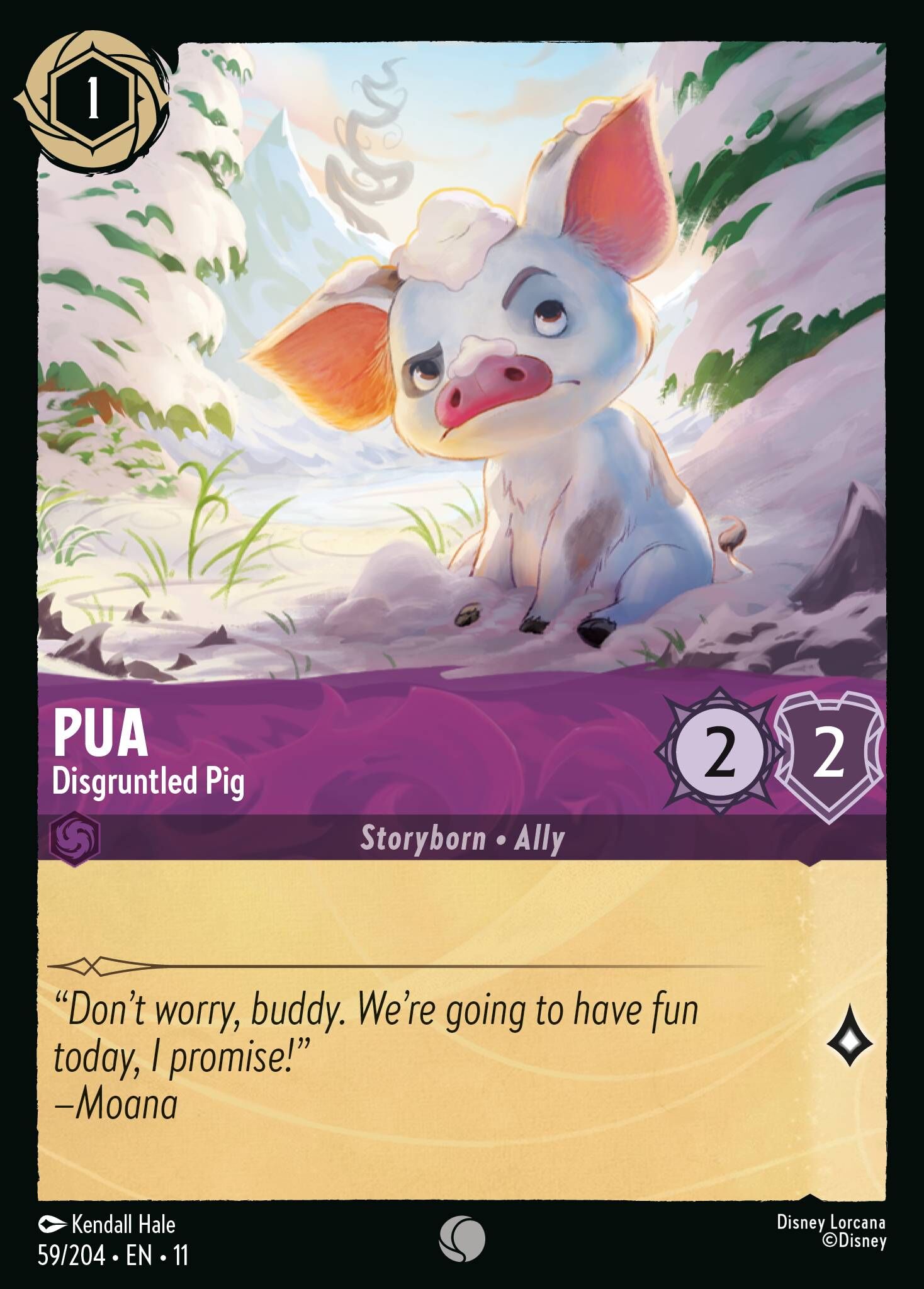 Winterspell - 59/204 Pua - Disgruntled Pig C