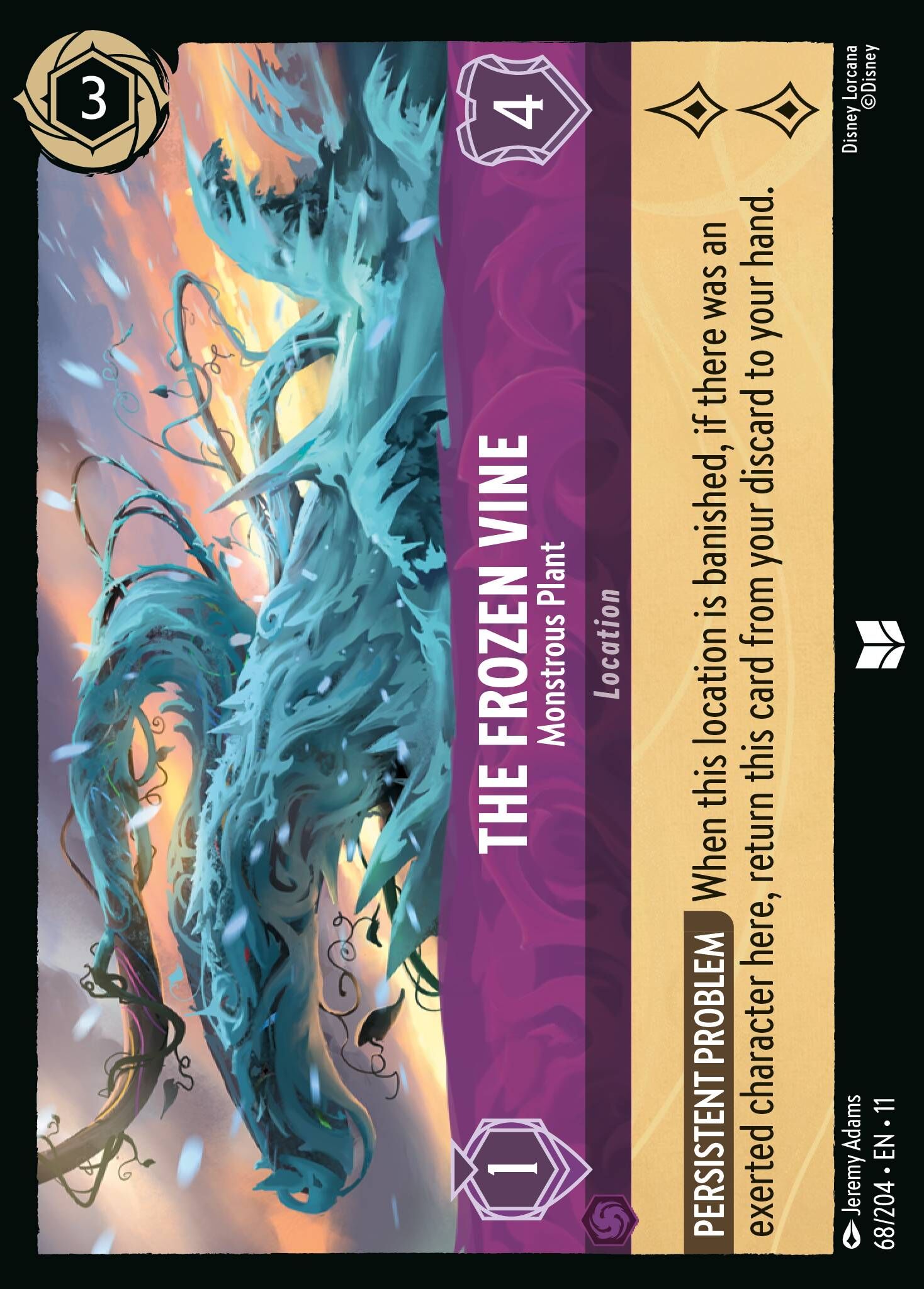 Winterspell - 68/204 The Frozen Vine - Monstrous Plant UC