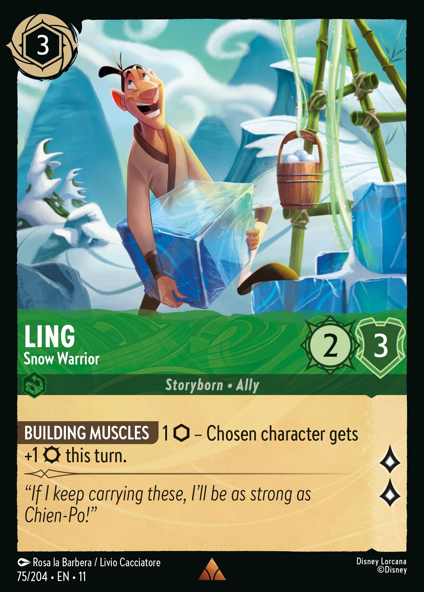 Winterspell - 75/204 Ling - Snow Warrior R