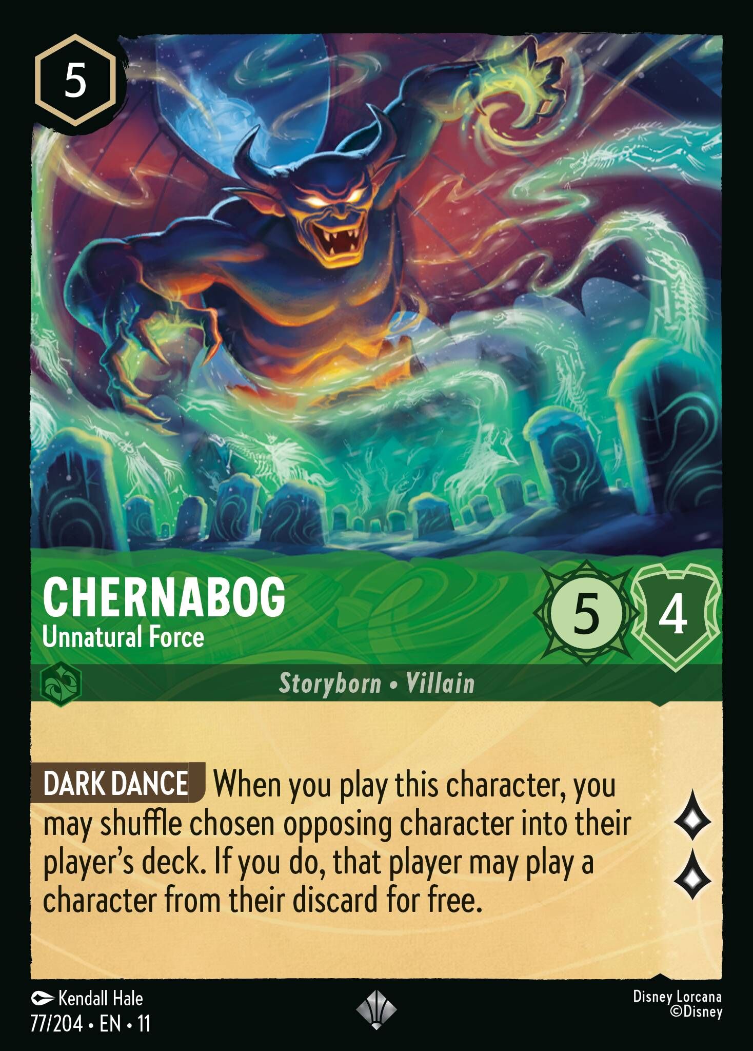 Winterspell - 77/204 Chernabog - Unnatural Force SR