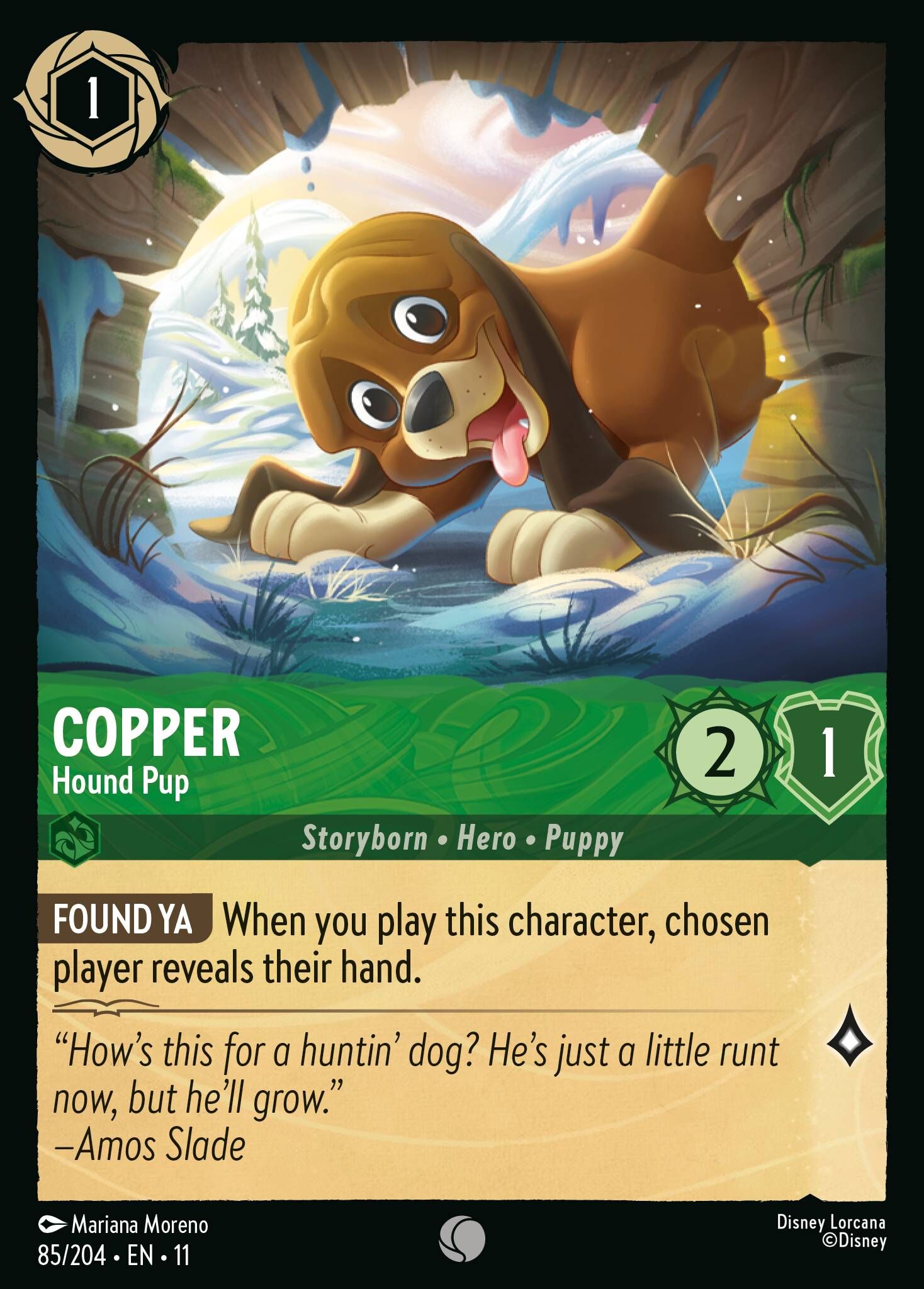 Winterspell - 85/204 Copper - Hound Pup C