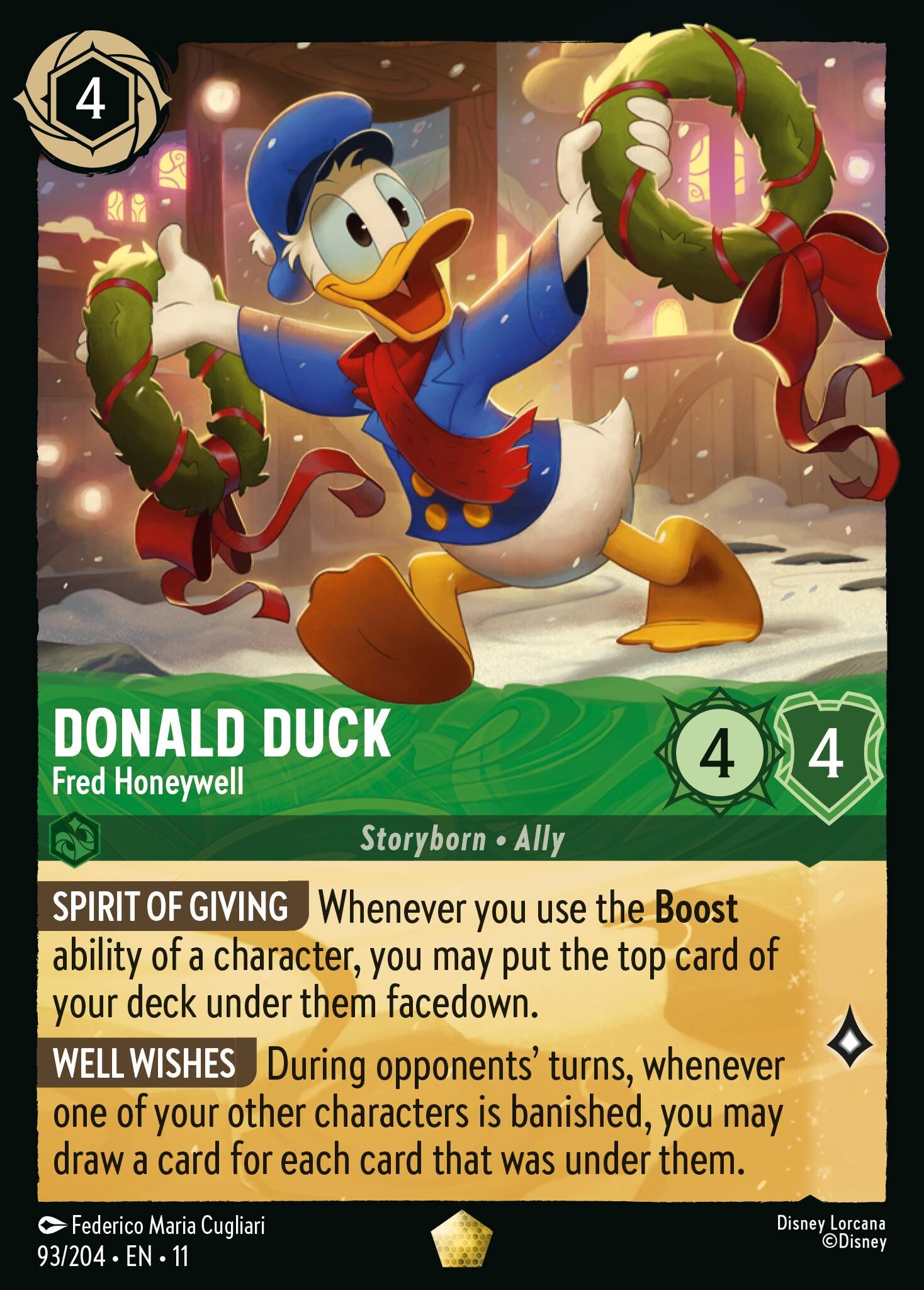 Winterspell - 93/204 Donald Duck - Fred Honeywell L
