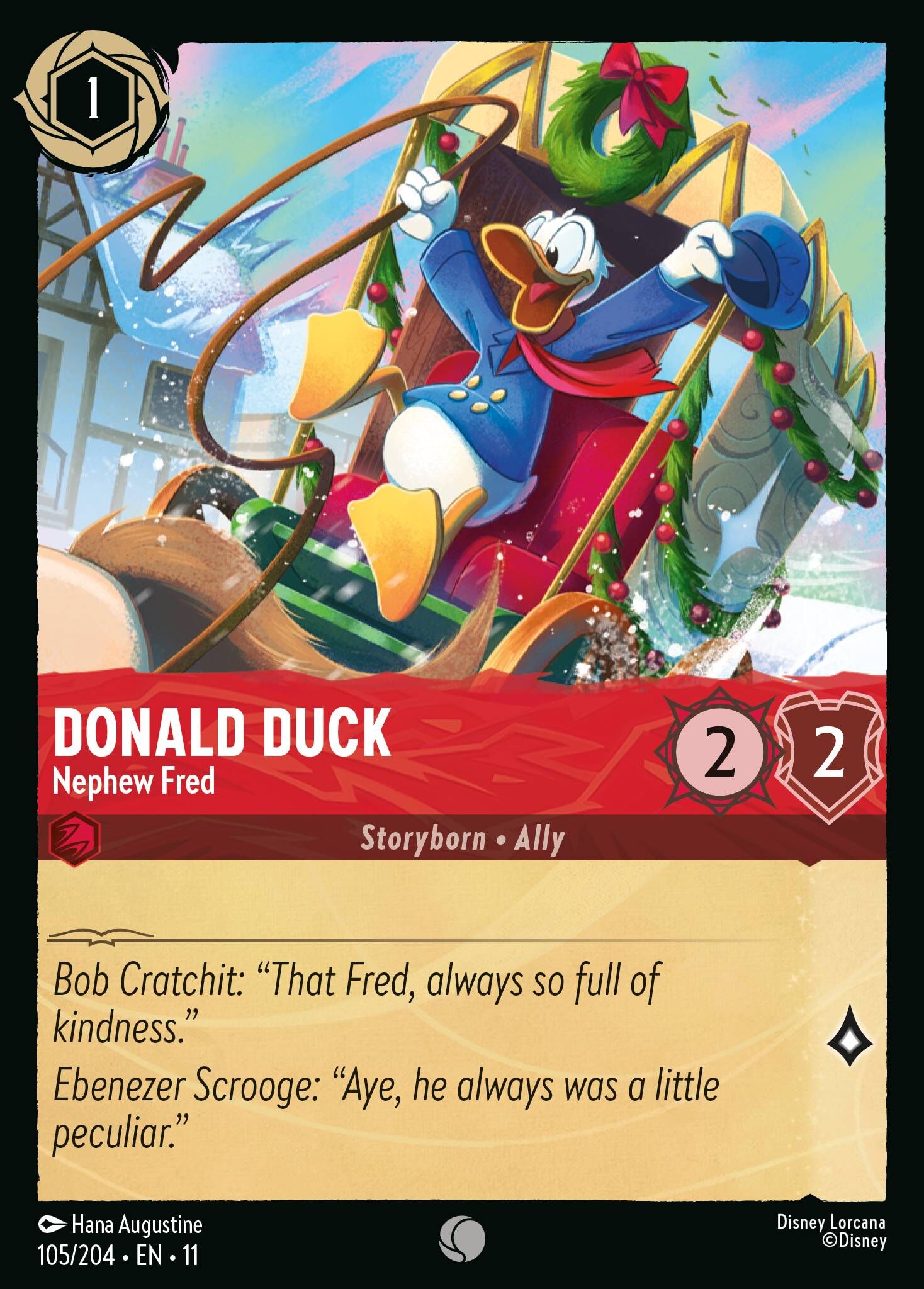Winterspell - 105/204 Donald Duck - Nephew Fred C