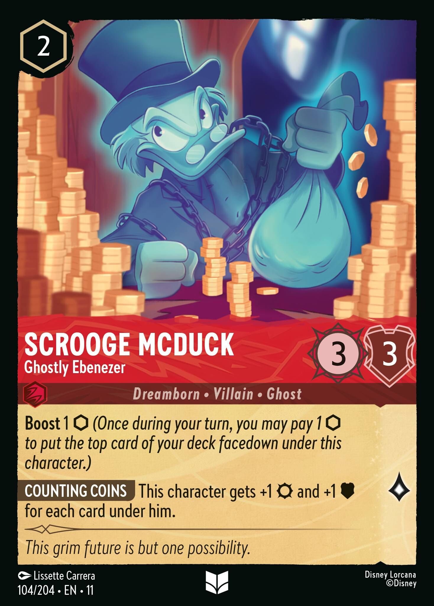 Winterspell - 104/204 Scrooge McDuck - Ghostly Ebenezer UC