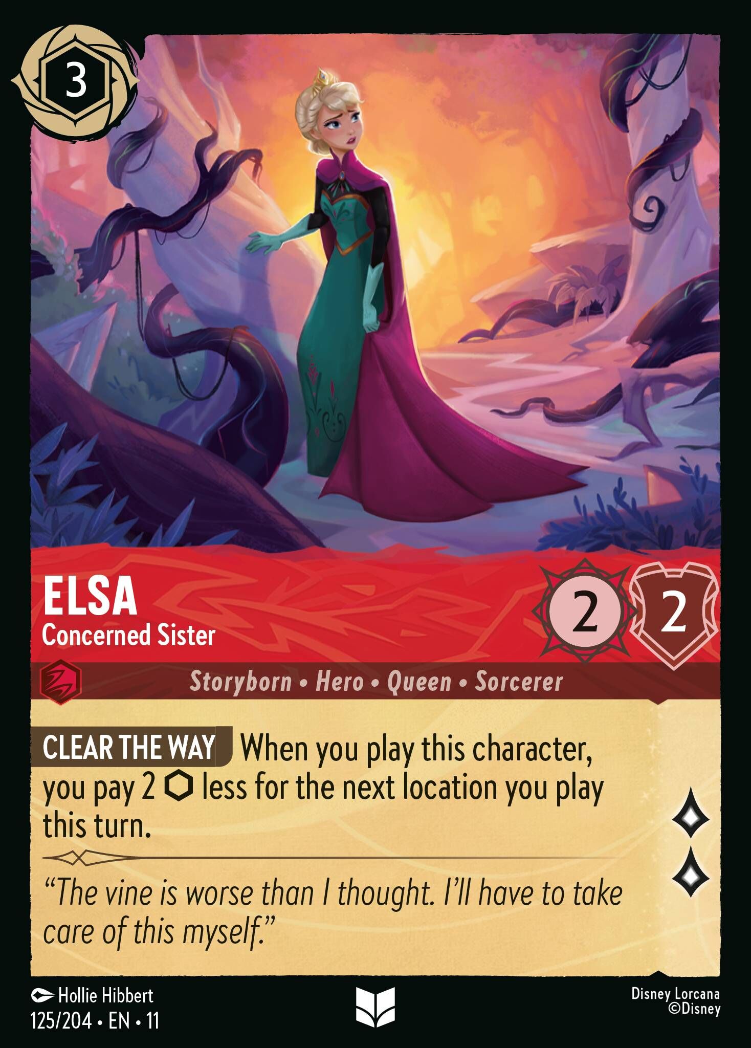 Winterspell - 125/204 Elsa - Concerned Sister UC