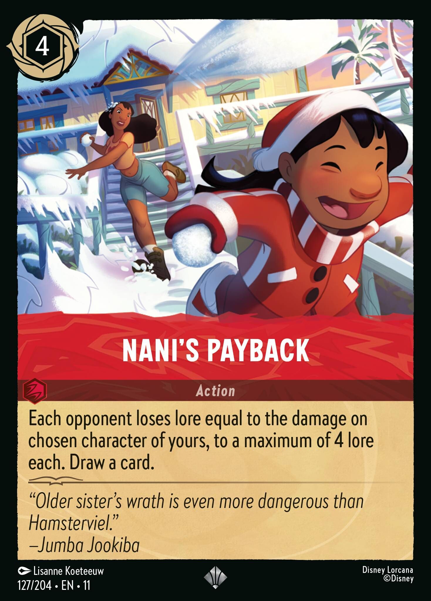 Winterspell - 127/204 Nani's Payback SR
