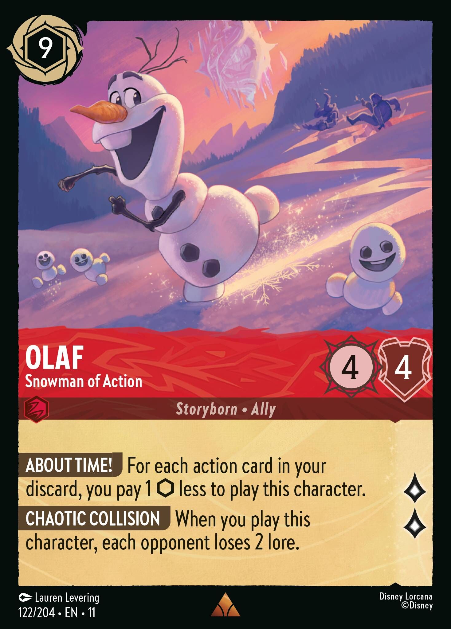 Winterspell - 122/204 Olaf - Snowman of Action R