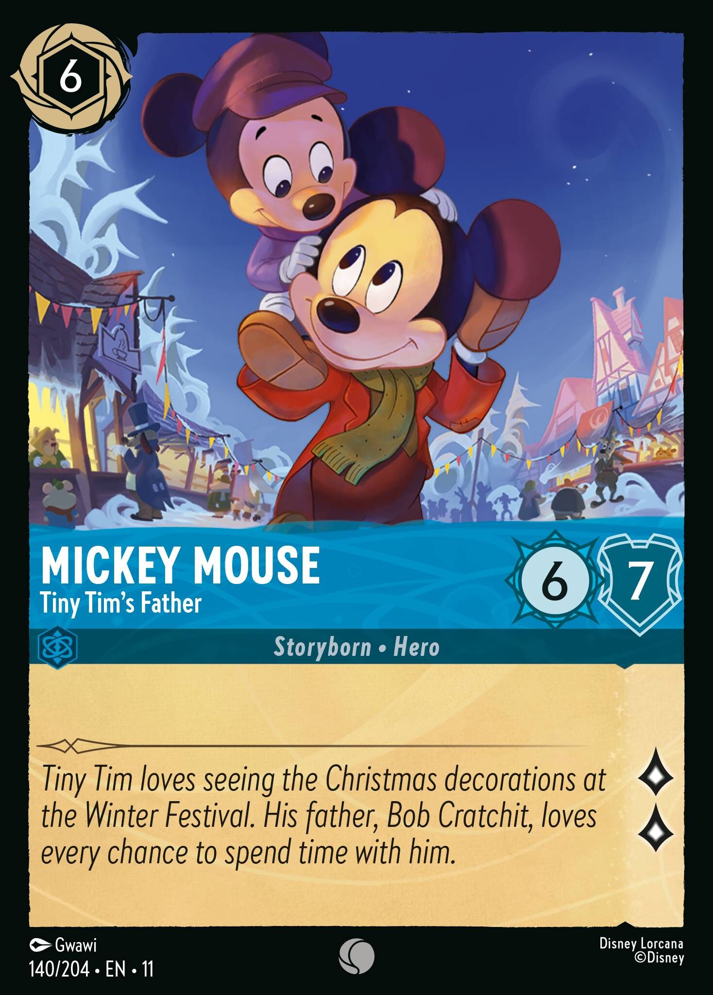 Winterspell - 140/204 Mickey Mouse - Tiny Tim's Father C