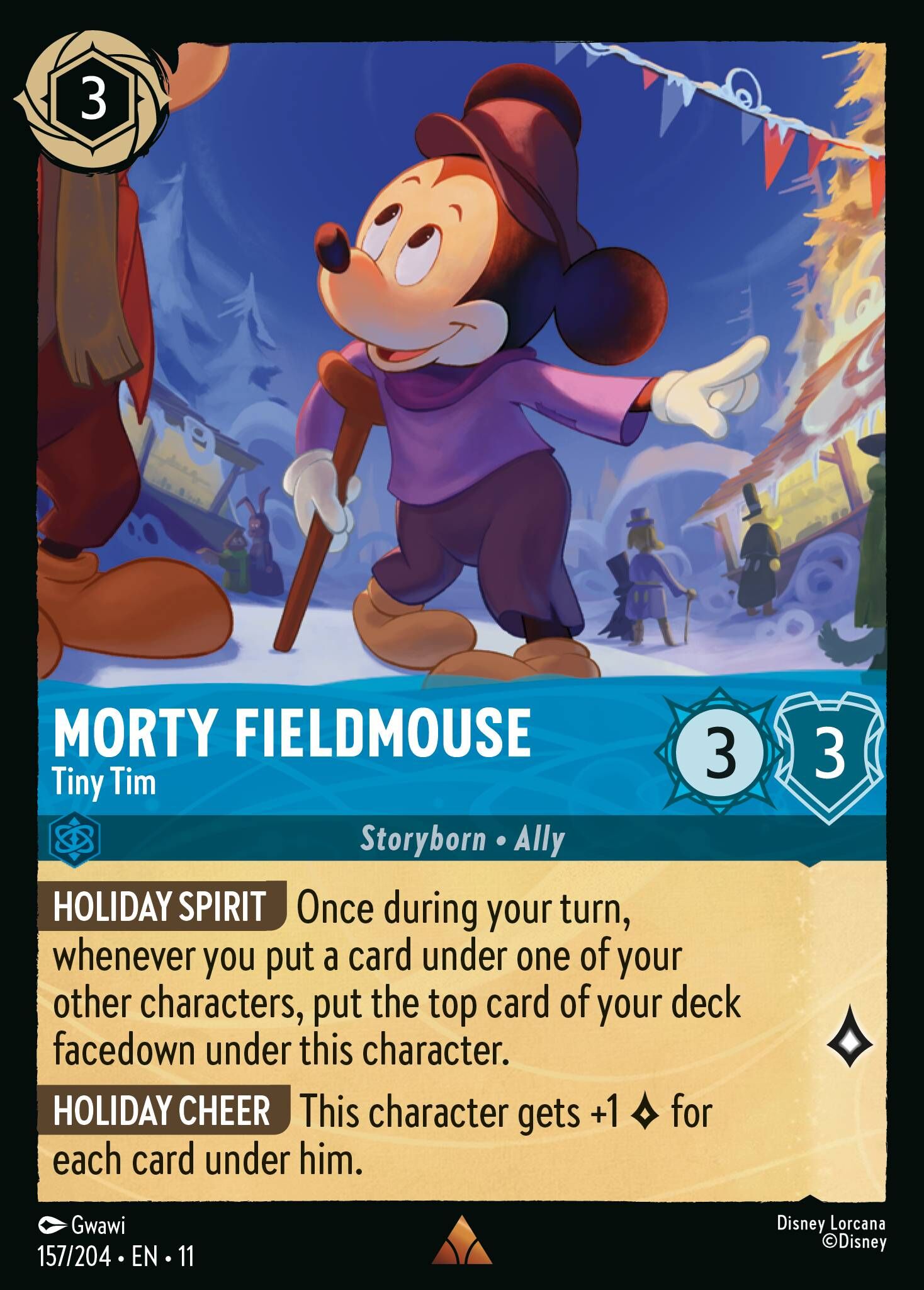 Winterspell - 157/204 Morty Fieldmouse - Tiny Tim R