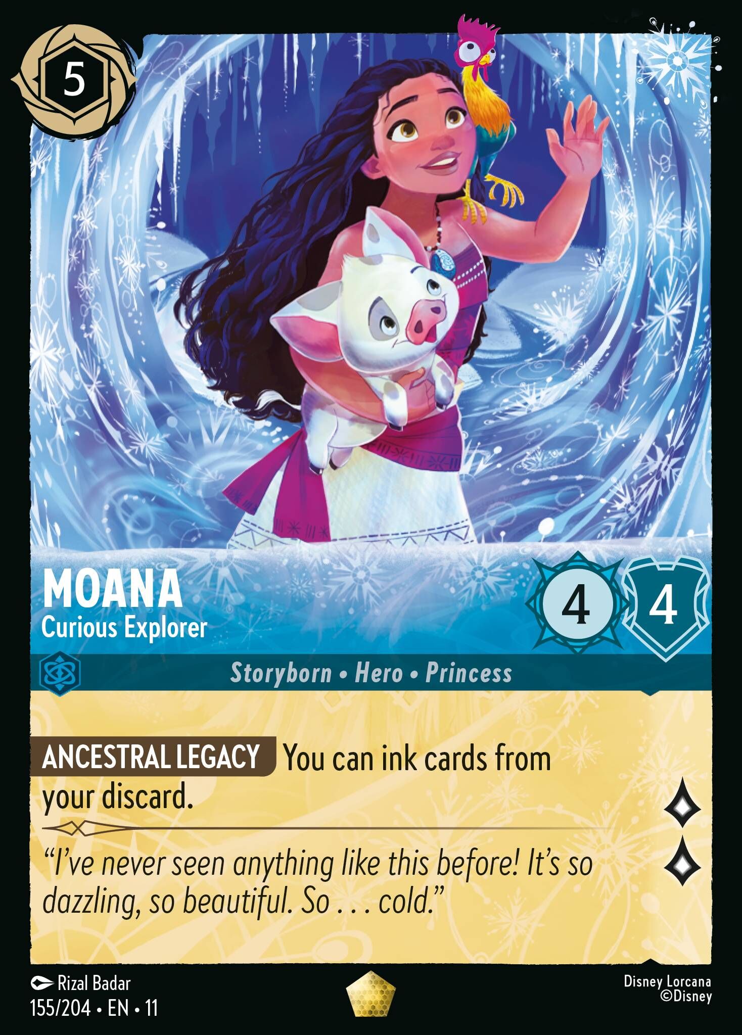 Winterspell - 155/204 Moana - Curious Explorer L