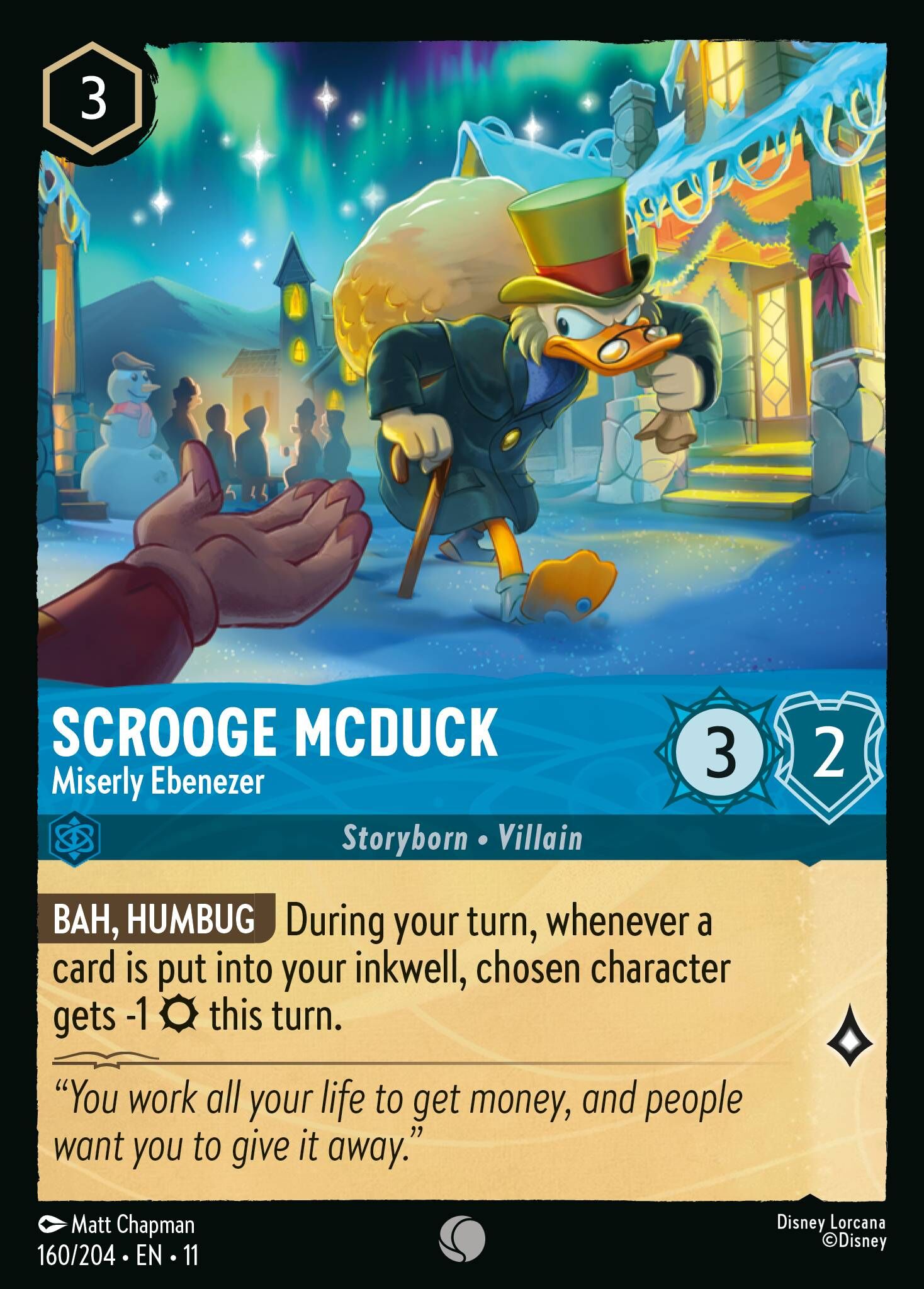 Winterspell - 160/204 Scrooge McDuck - Miserly Ebenezer C