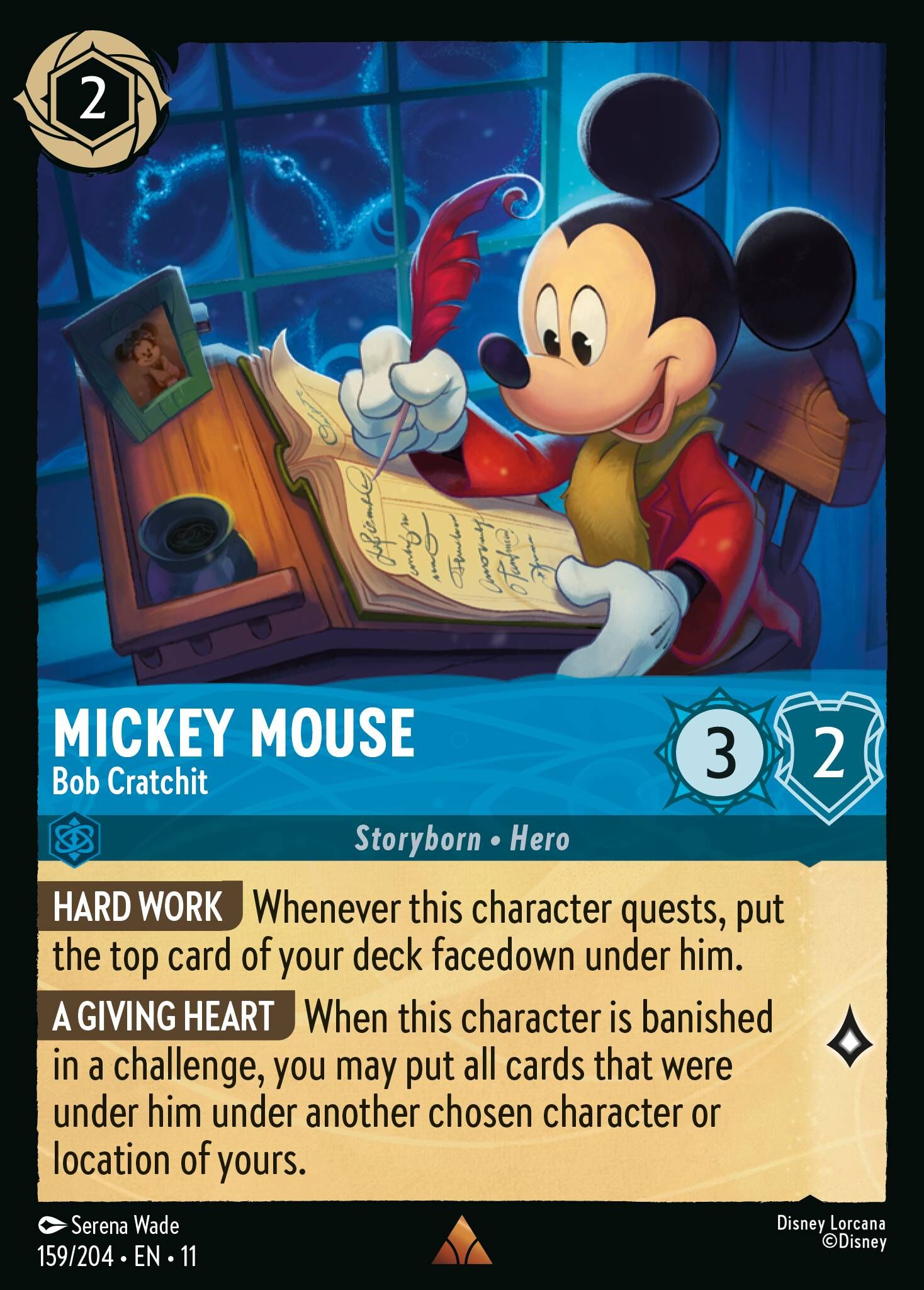Winterspell - 159/204 Mickey Mouse - Bob Cratchit R
