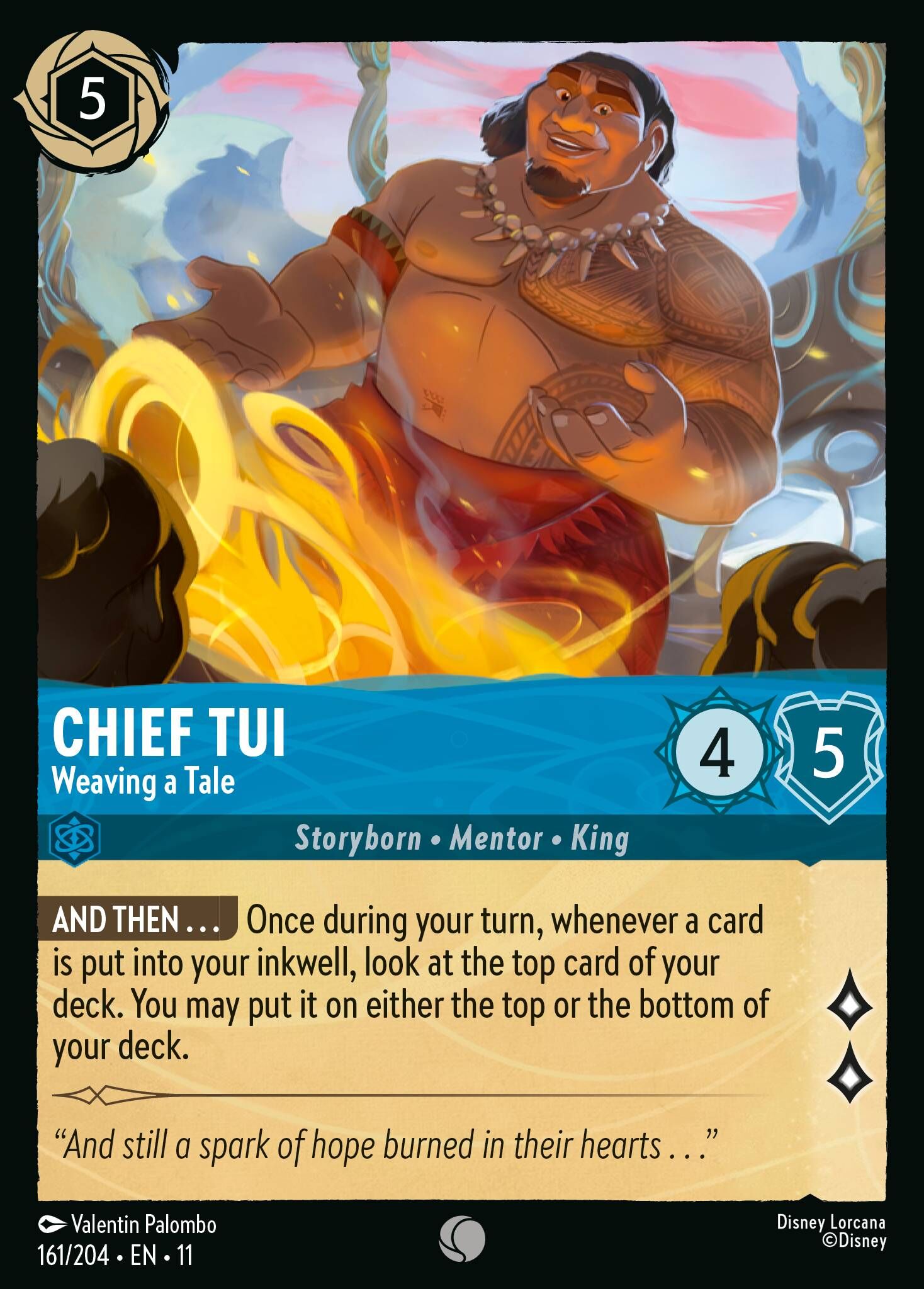 Winterspell - 161/204 Chief Tui - Weaving a Tale C