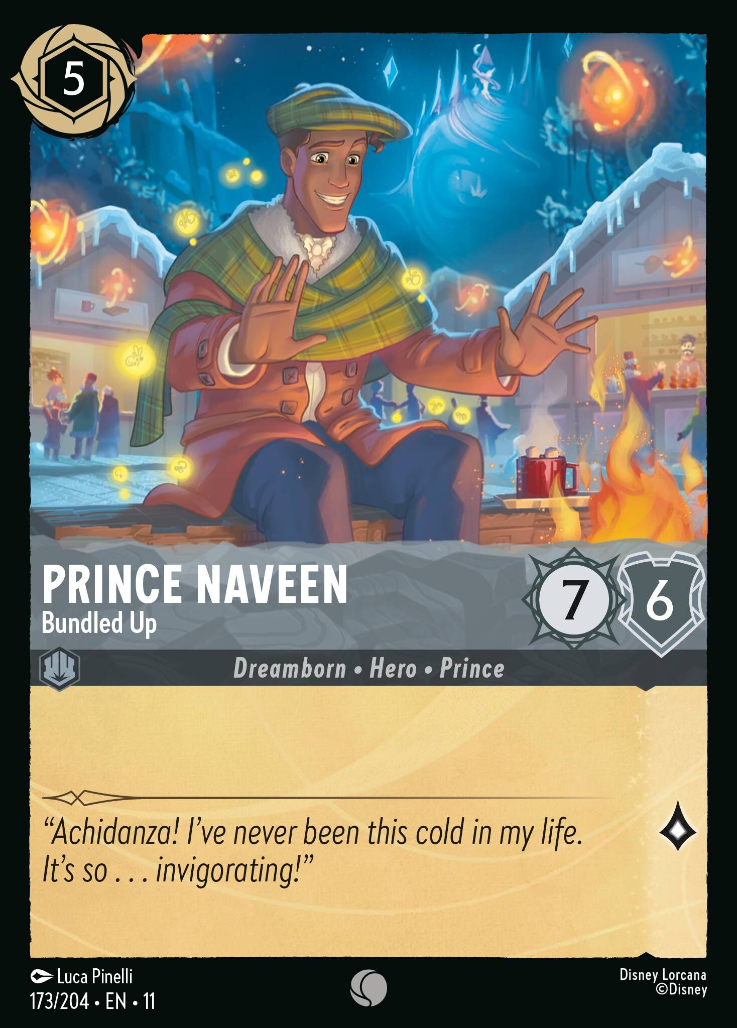 Winterspell - 173/204 Prince Naveen - Bundled Up C
