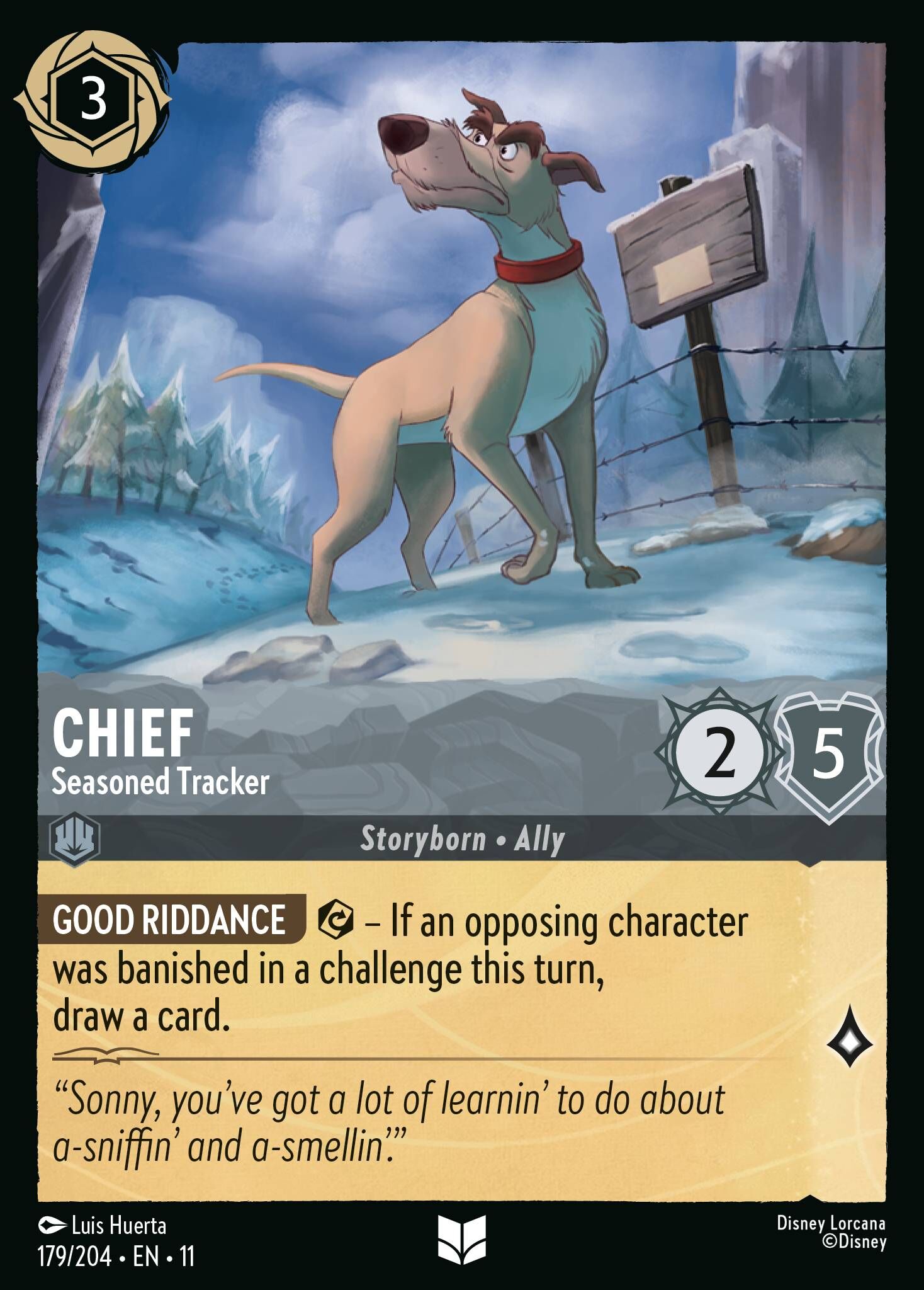 Winterspell - 179/204 Chief - Seasoned Tracker UC