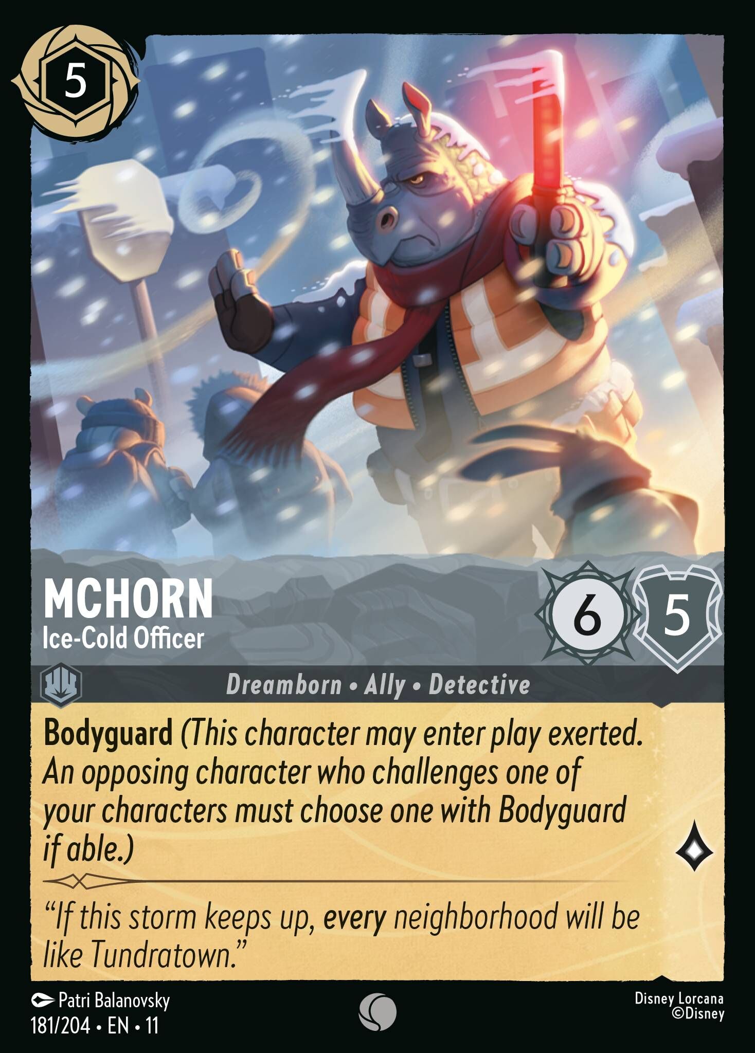 Winterspell - 181/204 McHorn - Ice-Cold Officer C