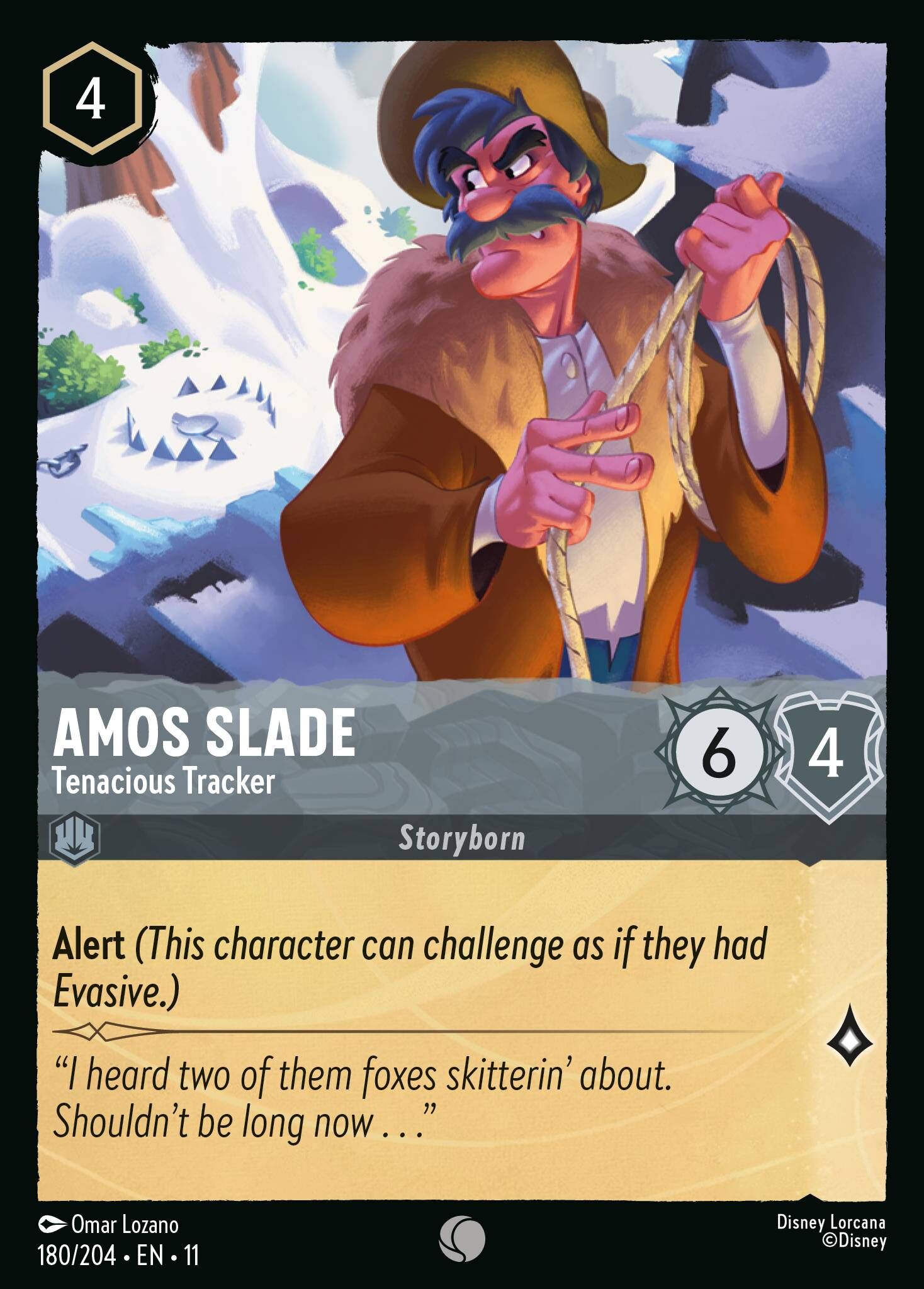 Winterspell - 180/204 Amos Slade - Tenacious Tracker C