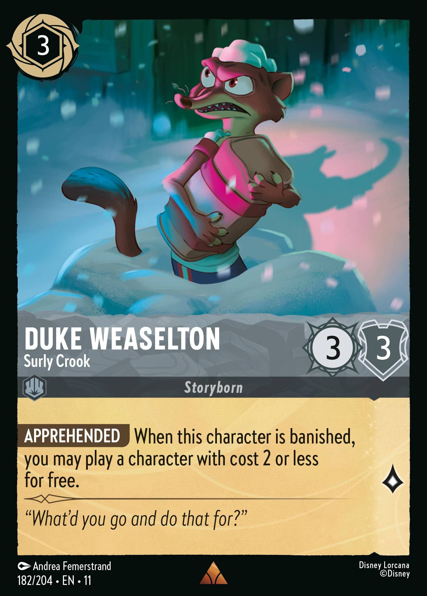 Winterspell - 182/204 Duke Weaselton - Surly Crook R