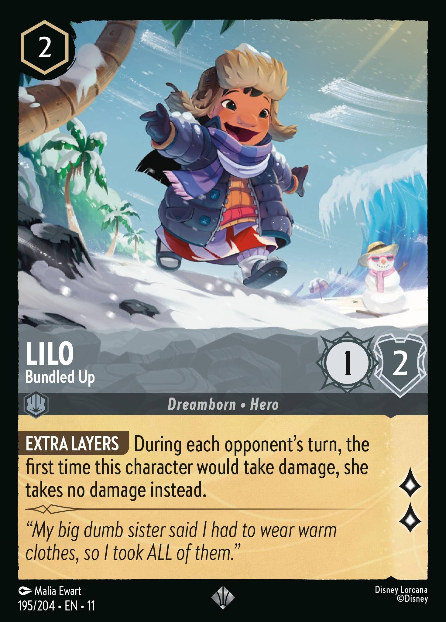 Winterspell - 195/204 Lilo - Bundled Up SR