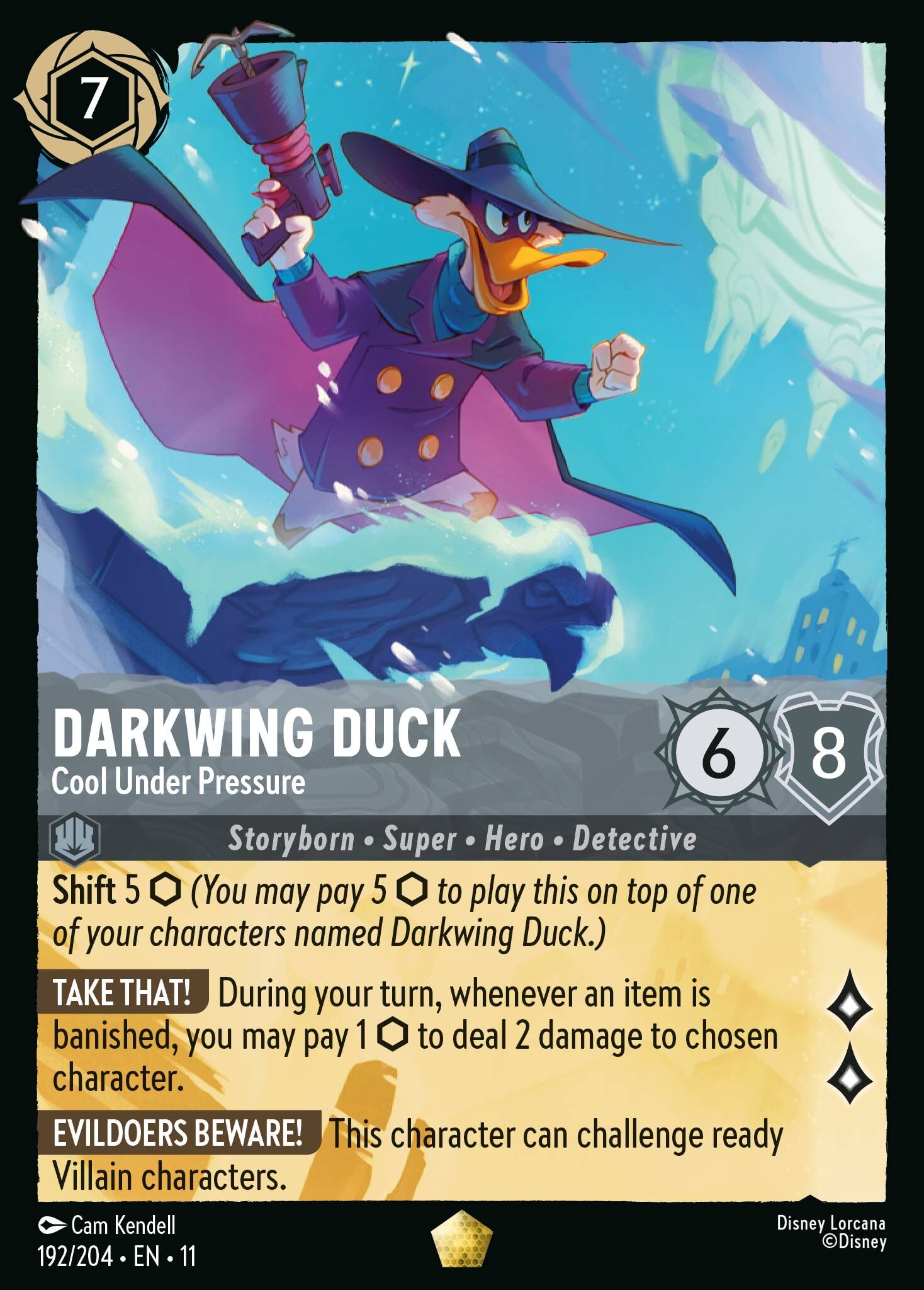 Winterspell - 192/204 Darkwing Duck - Cool Under Pressure L