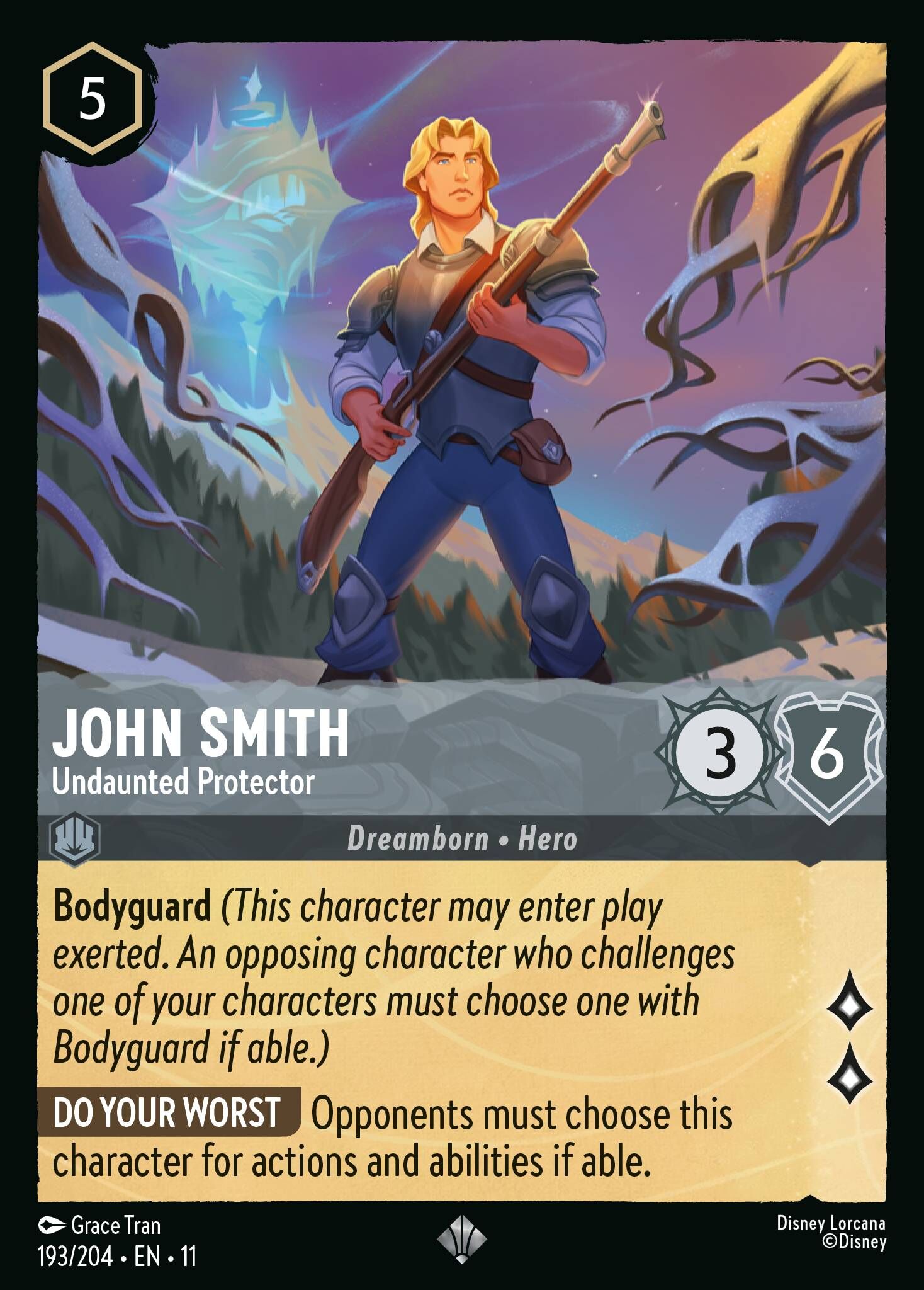 Winterspell - 193/204 John Smith - Undaunted Protector SR