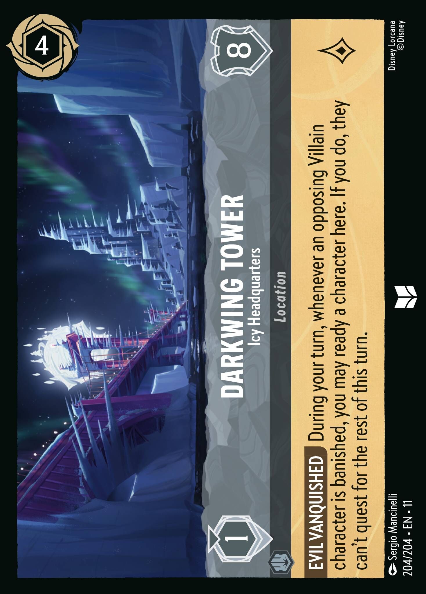 Winterspell - 204/204 Darkwing Tower - Icy Headquarters UC
