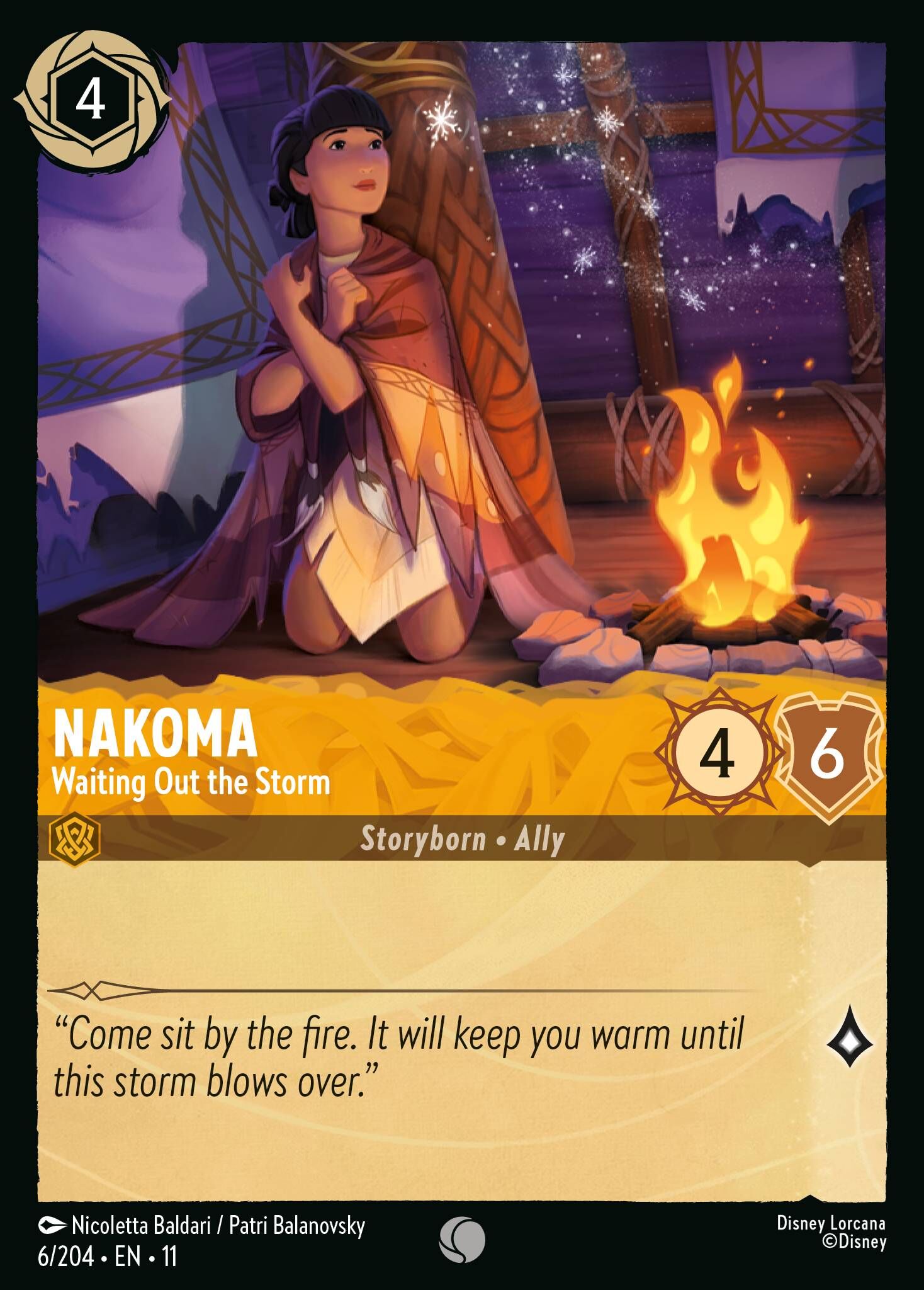 Winterspell - 6/204 Nakoma - Waiting Out the Storm C (Foil)