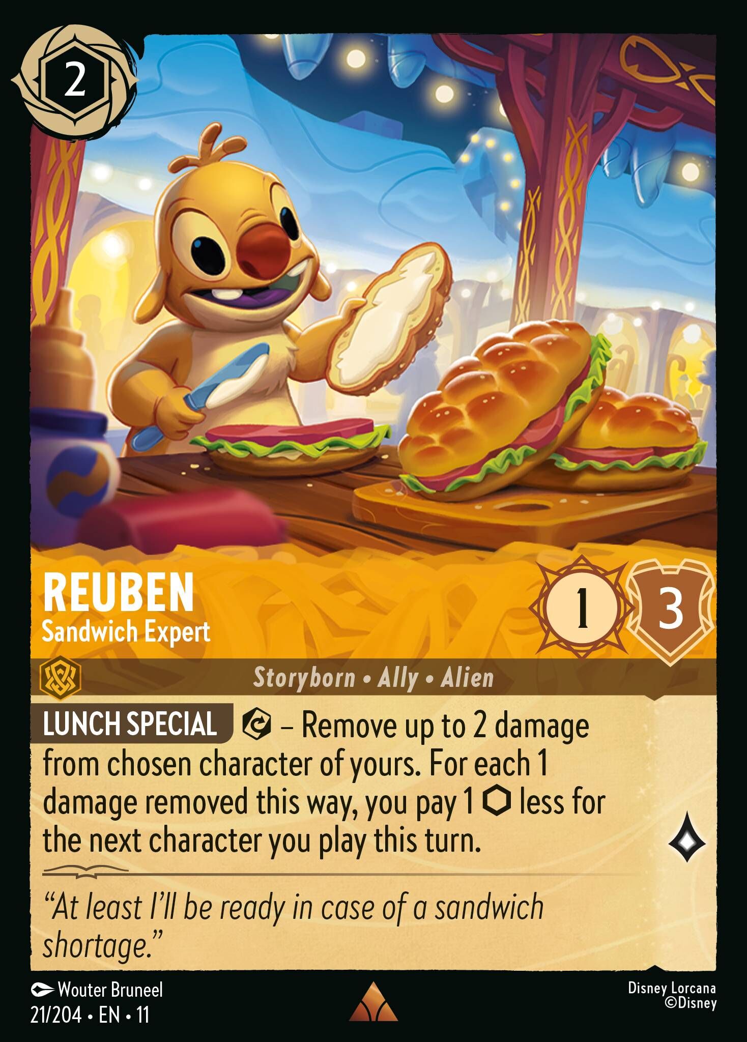 Winterspell - 21/204 Reuben - Sandwich Expert R (Foil)